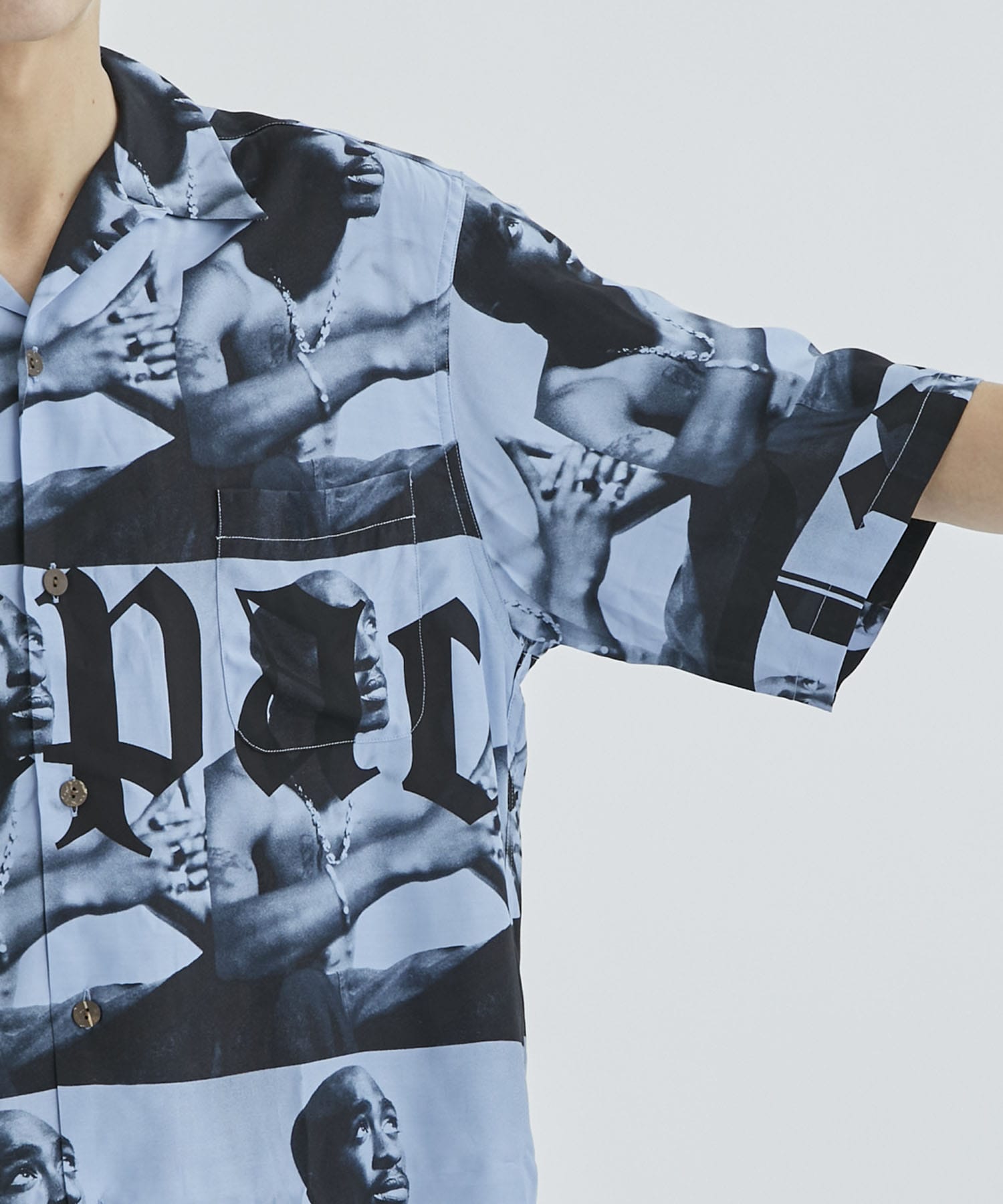 TUPAC / S/S HAWAIIAN SHIRT ( TYPE-2 )｜WACKO MARIA