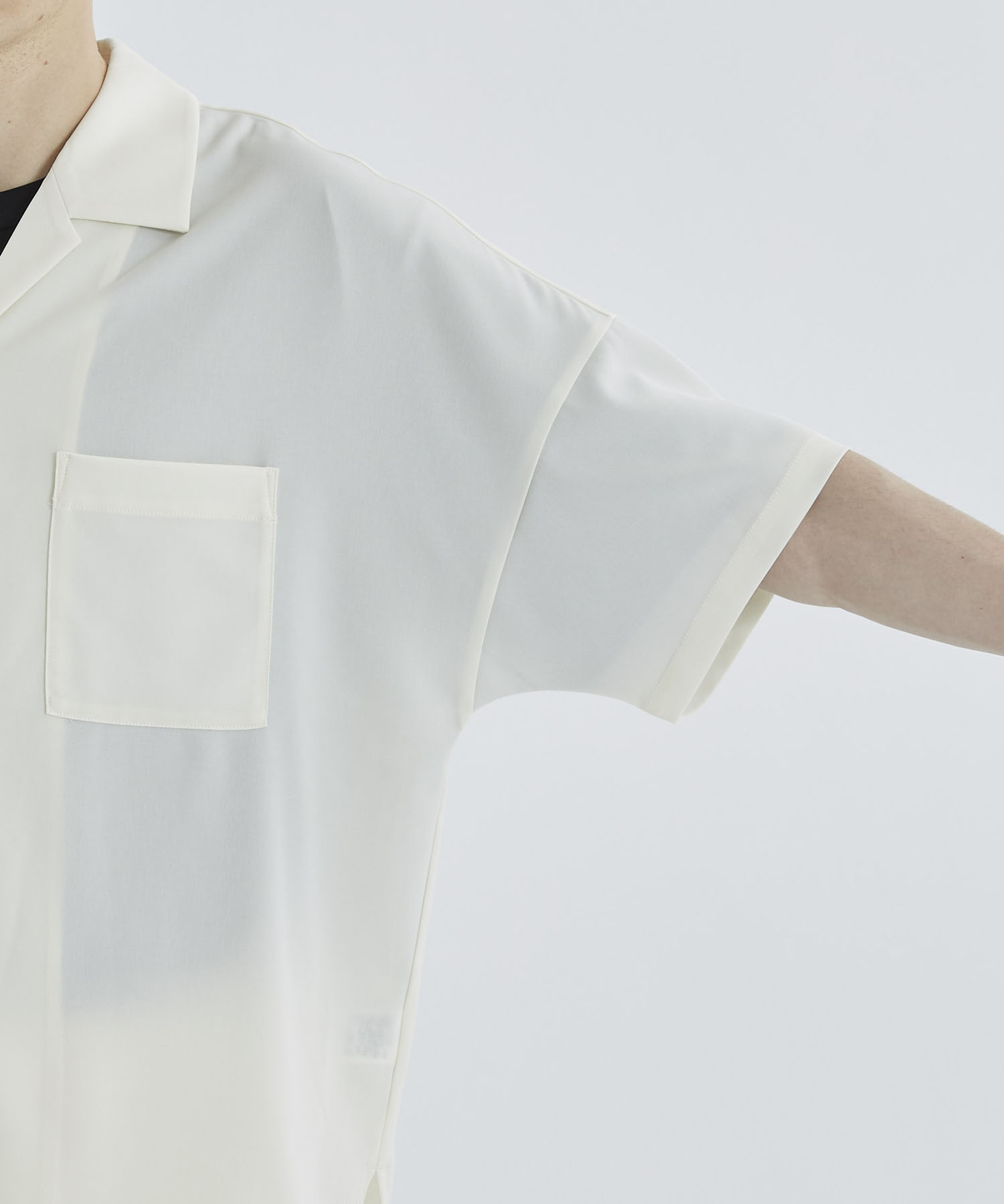 <別注>DROP SHOULDER OPEN COLLAR S/S SH ATTACHMENT