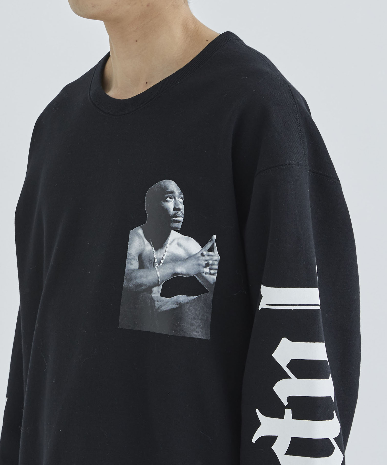TUPAC / HEAVY WEIGHT CREW NECK SWEAT SHIRT ( TYPE-2 ) WACKO MARIA