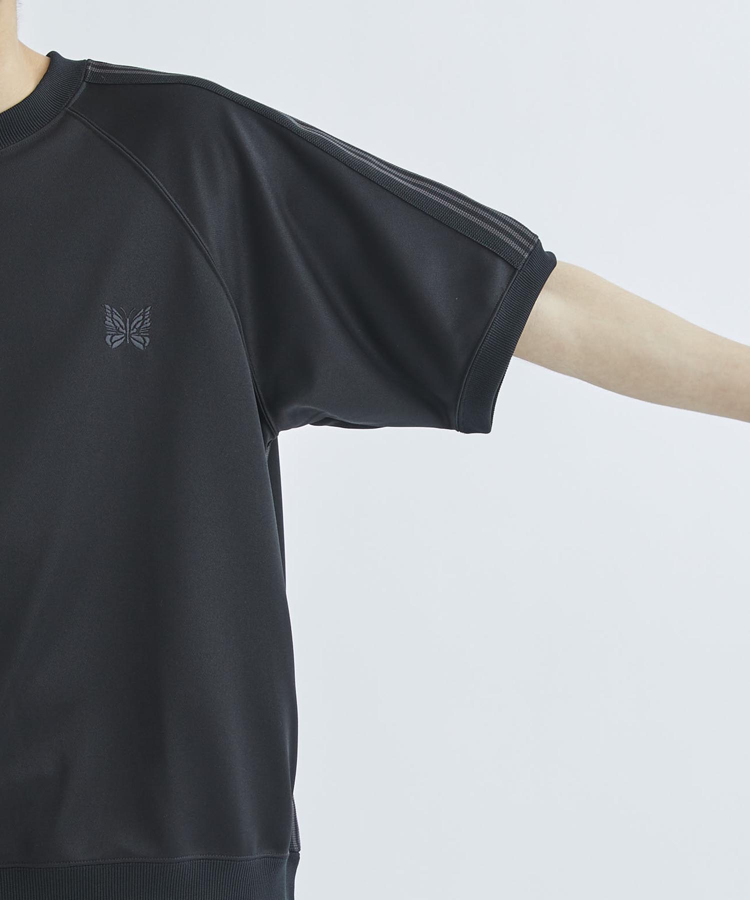 <別注>Track S/S Crew Neck Shirt - Poly Smooth NEEDLES