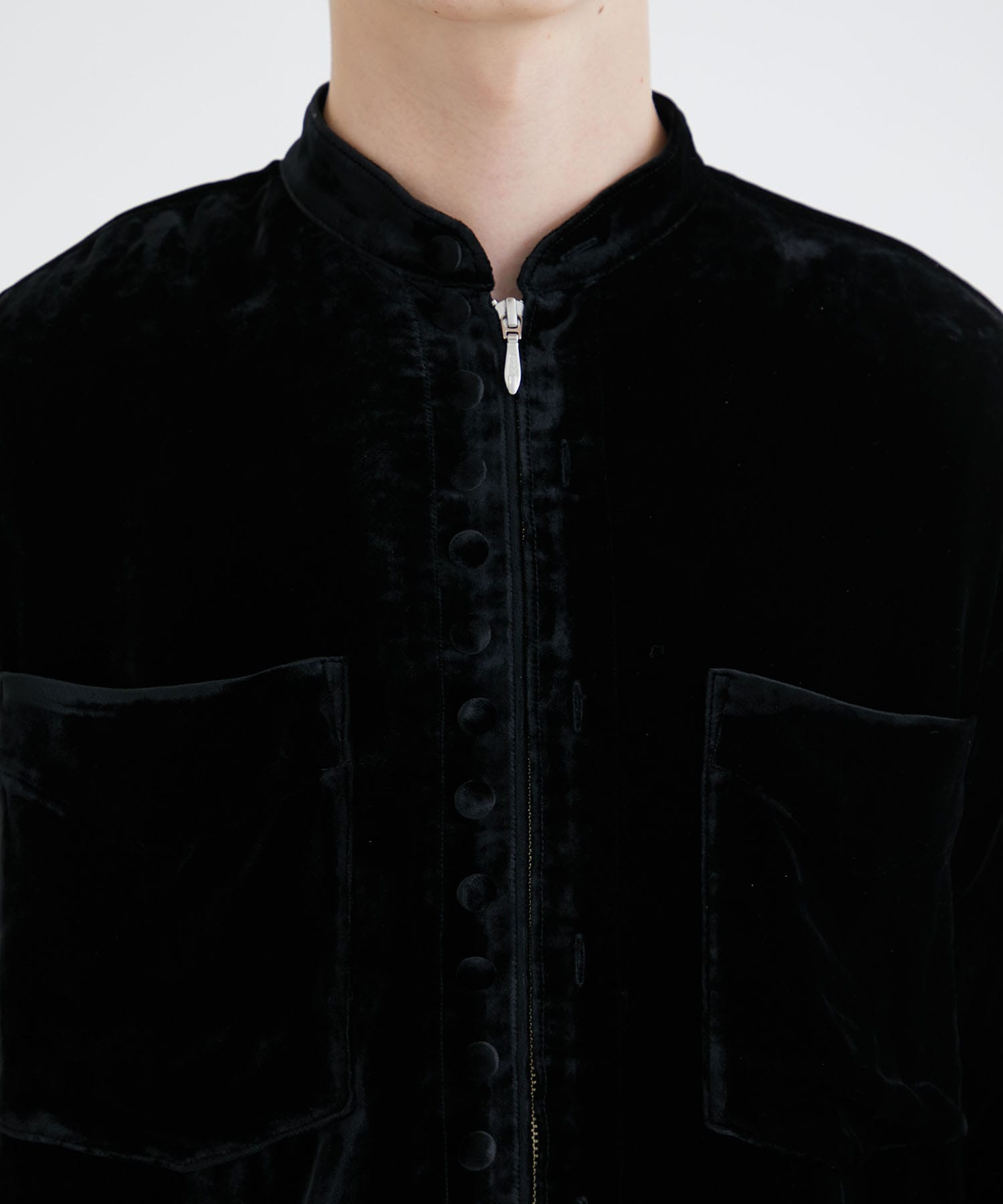 MASU VELVET ZIP UP SHIRT | www.innoveering.net