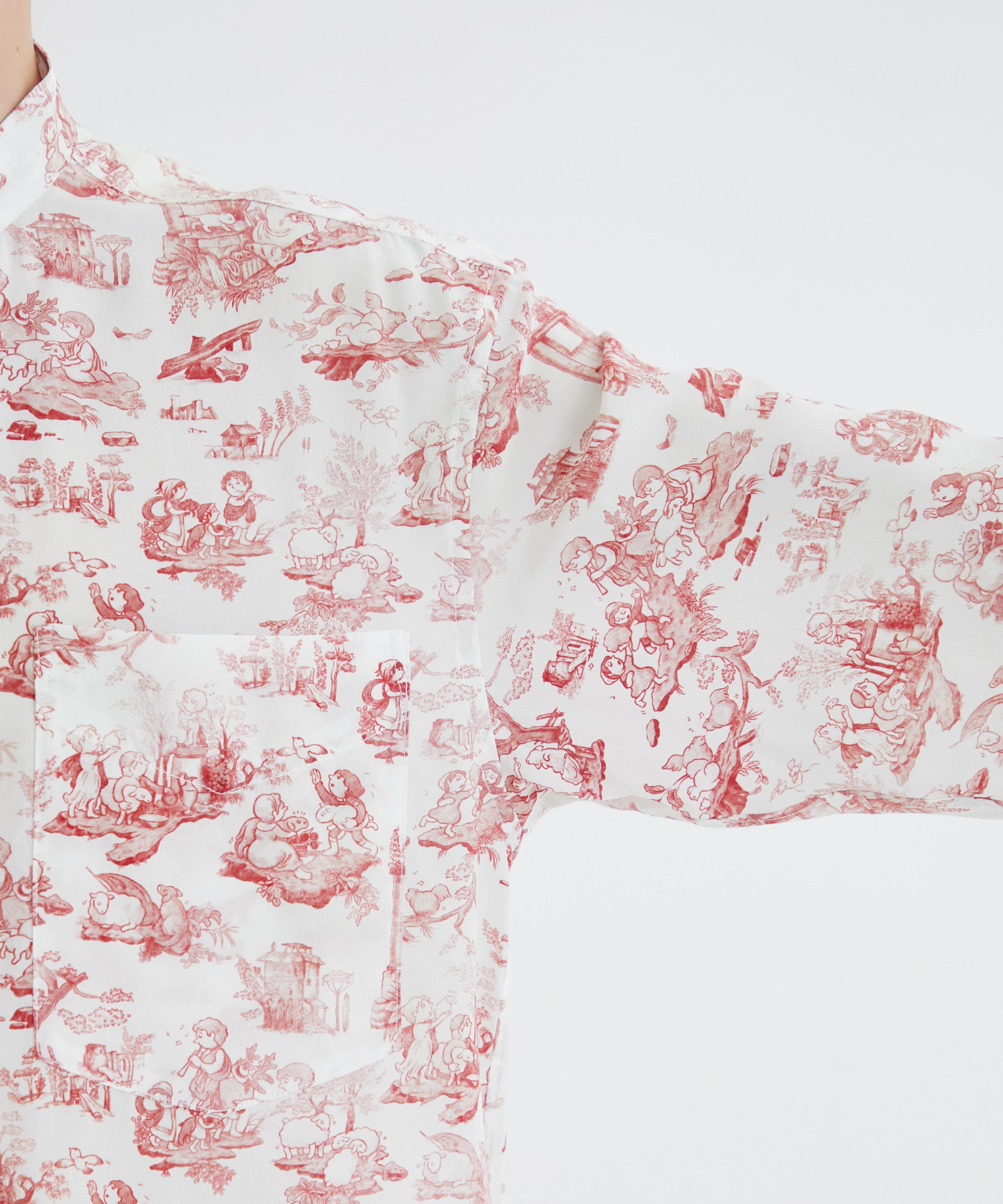 COMIC TOILE DE JOUY ZIP-UP SHIRTS | MASU