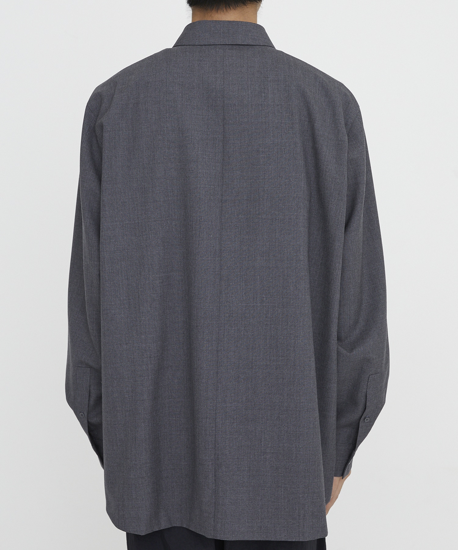 WOOL TROPICAL STANDARD SHIRT | ATON