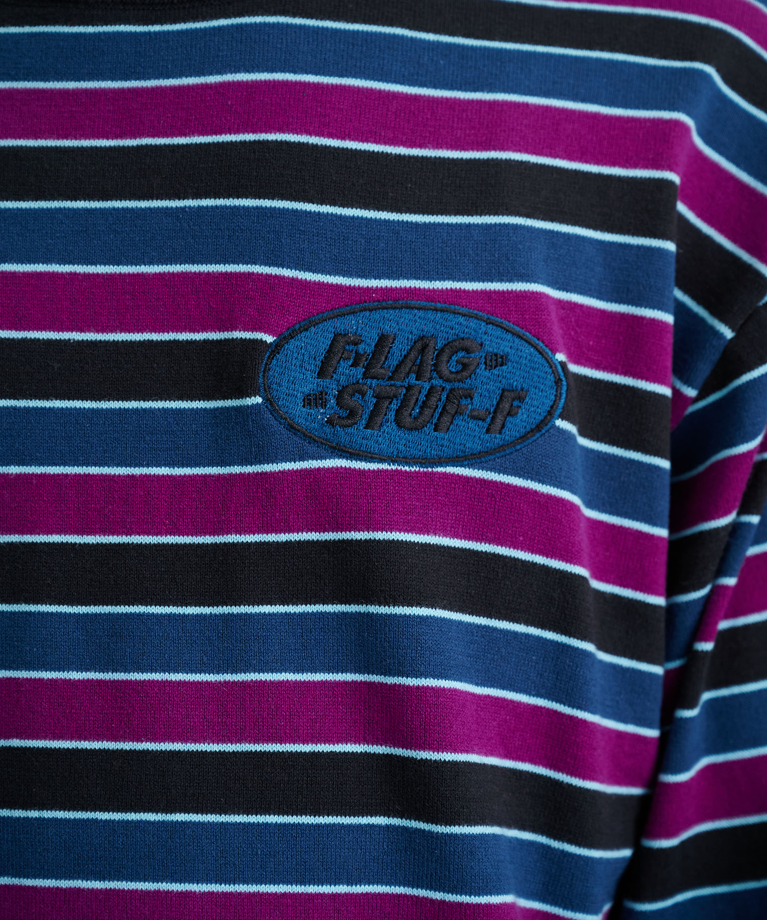 STRIPE LS COTTON SWEATER F-LAGSTUF-F