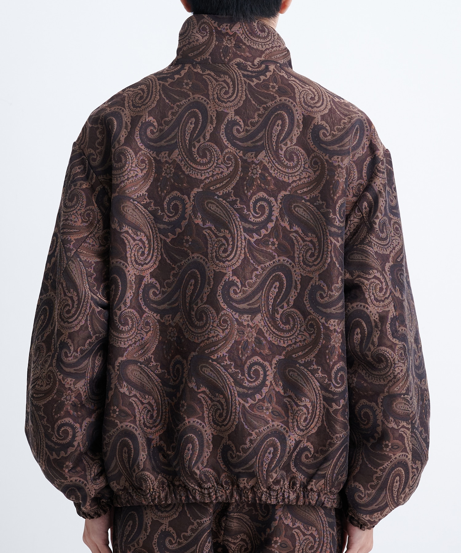 Track jacket - Big paisley jacquard(S BROWN): superNova.: MENS