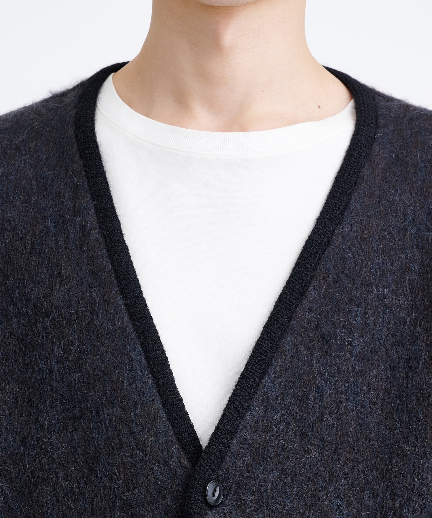 MIX MOHAIR CARDIGAN | WACKOMARIA