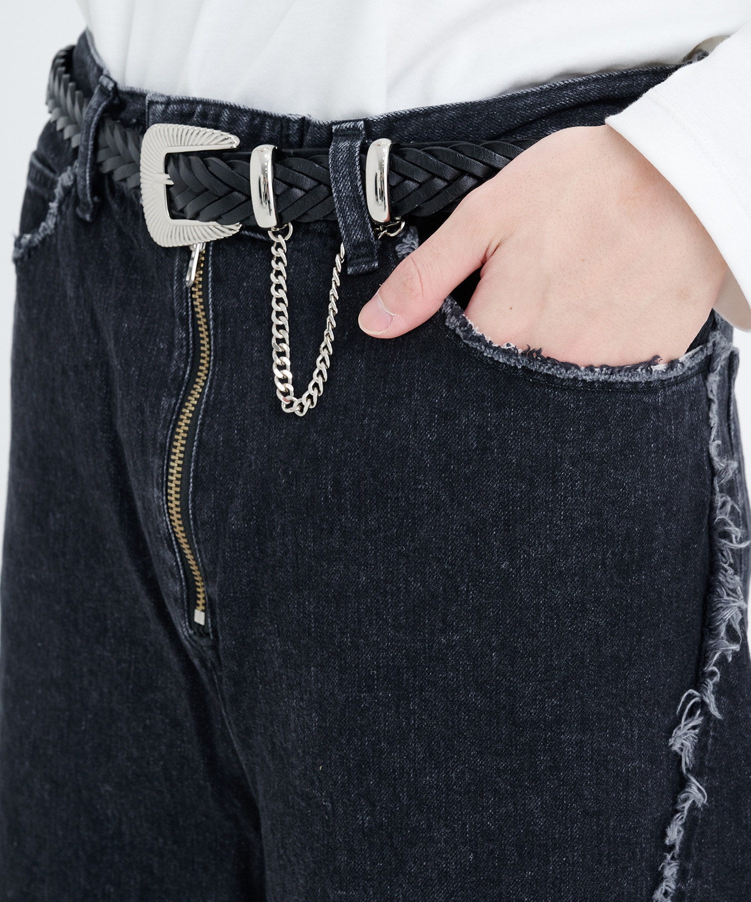 SWITCHING CARGO DENIM PANTS | JIEDA