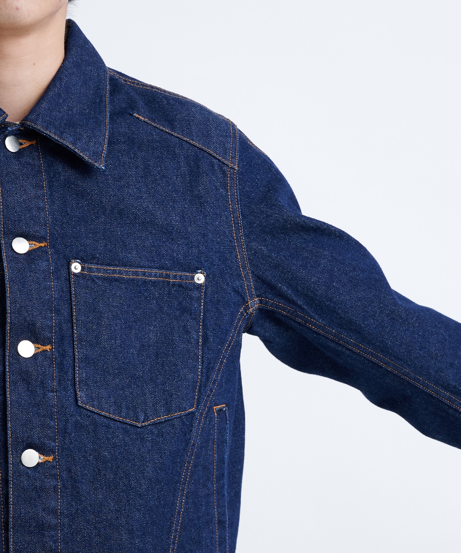 DENIM 3D TRUCKER JACKET | NVRFRGT