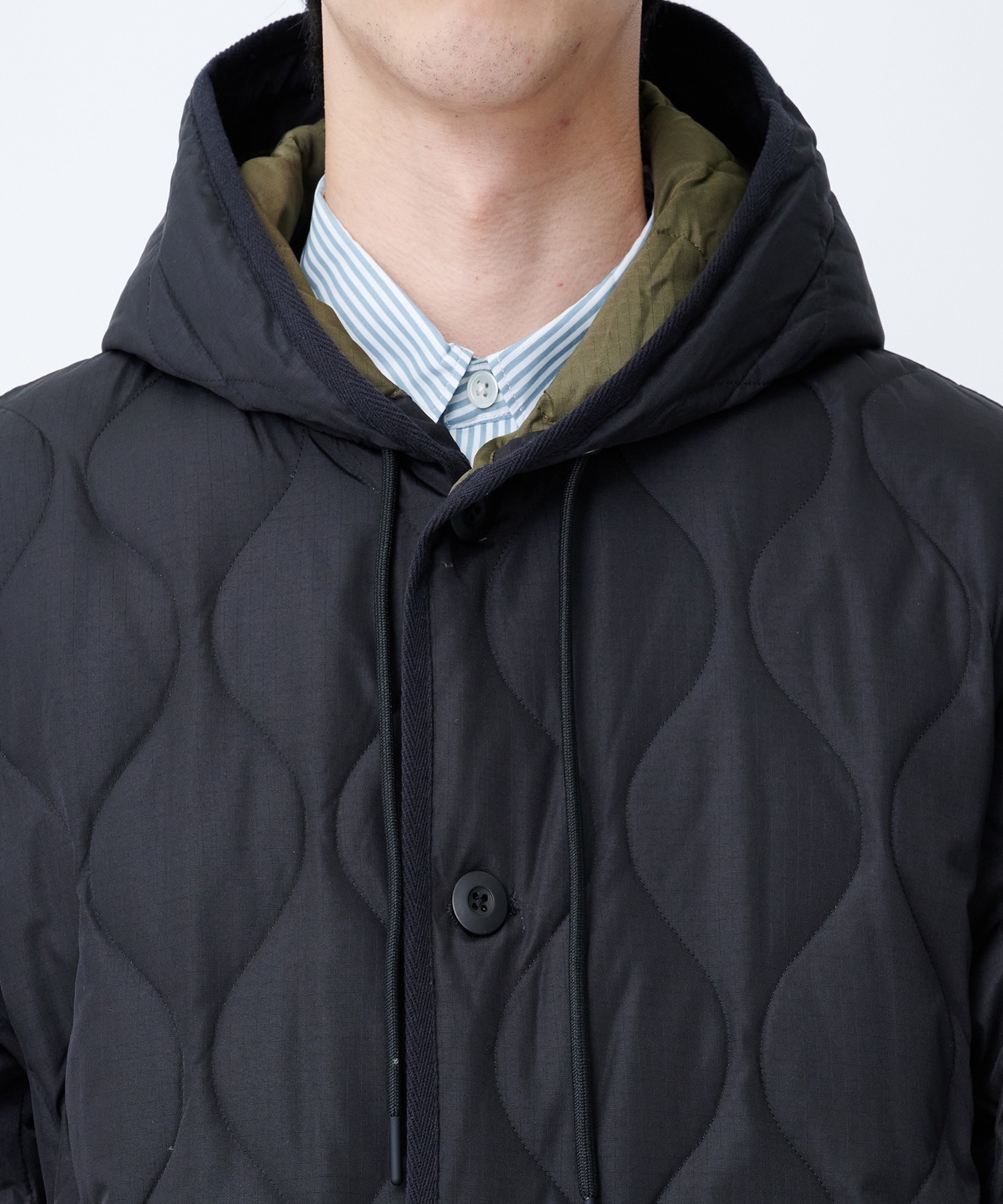 MILITARY HOOD DOWN COAT TAION/TAION EXTRA