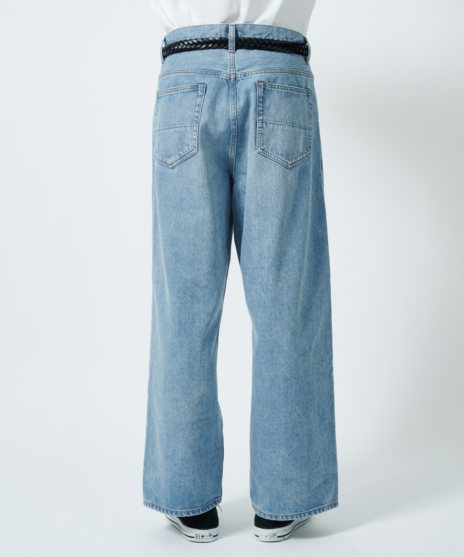 Selvedge wide jeans-Vintage wash superNova.