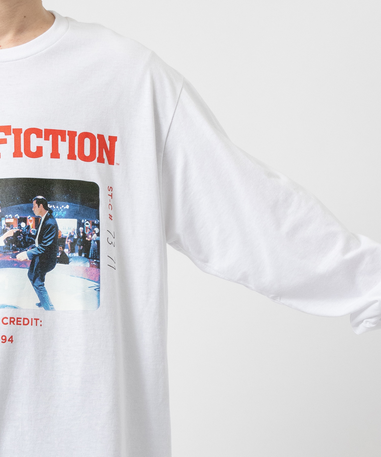 PULP FICTION / CREW NECK LONG SLEEVE T-SHIRT ( TYPE-1 ) WACKO MARIA