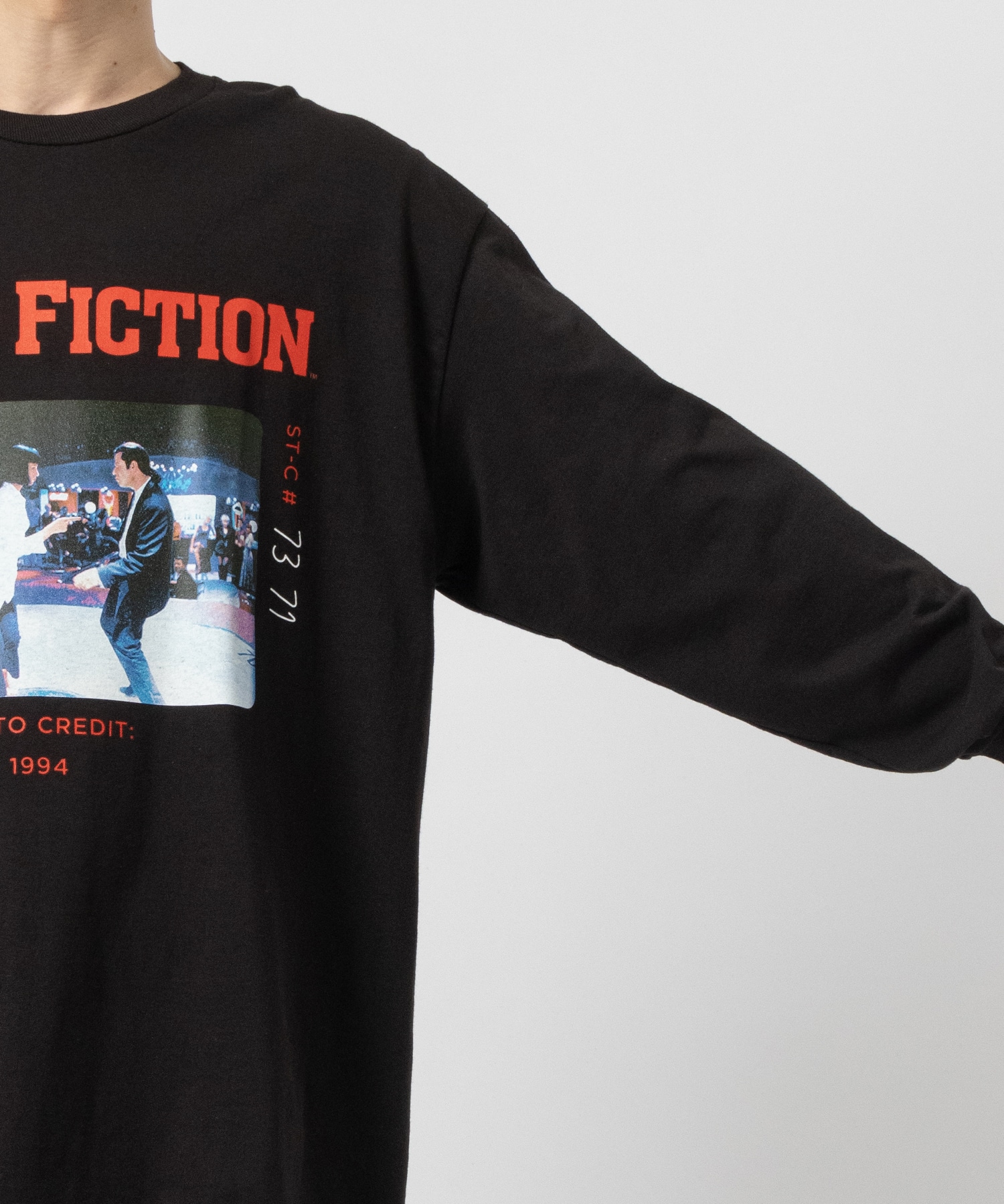 PULP FICTION / CREW NECK LONG SLEEVE T-SHIRT ( TYPE-1 ) WACKO MARIA