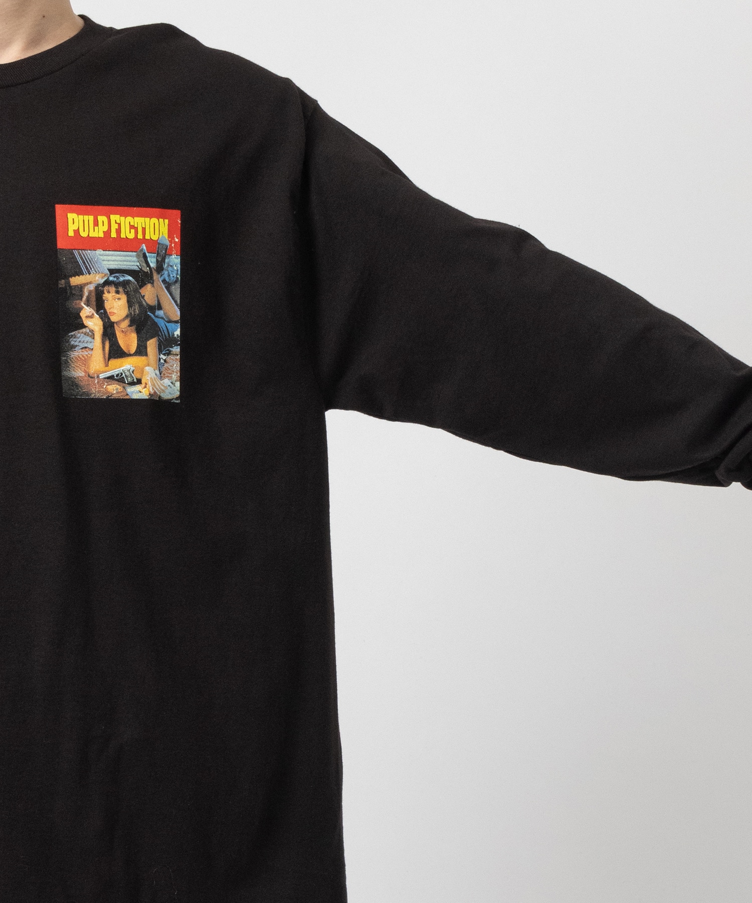 PULP FICTION / CREW NECK LONG SLEEVE T-SHIRT ( TYPE-3 ) WACKO MARIA