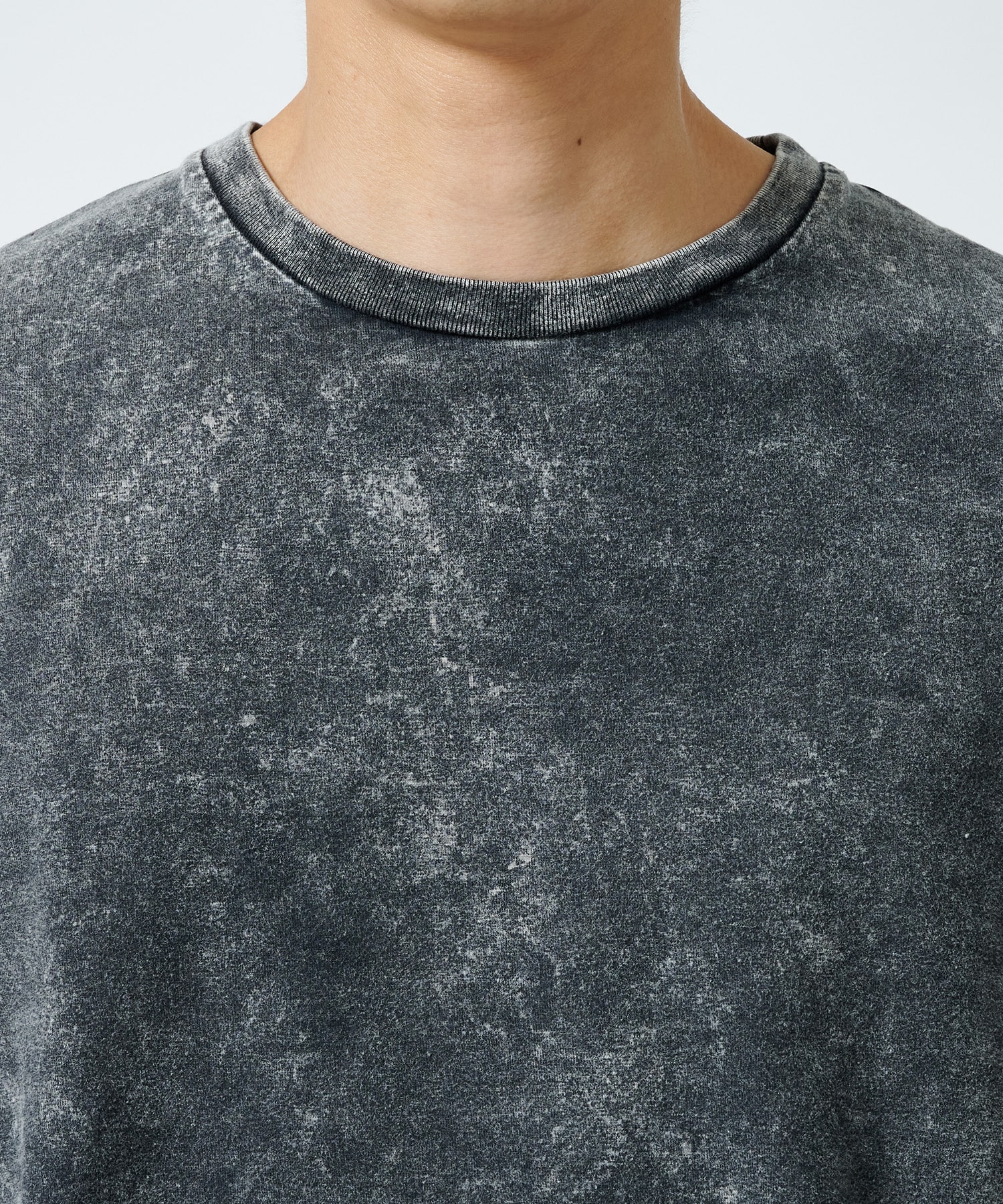 CREW NECK TEE L/S BLEACHED MARKAWARE/marka