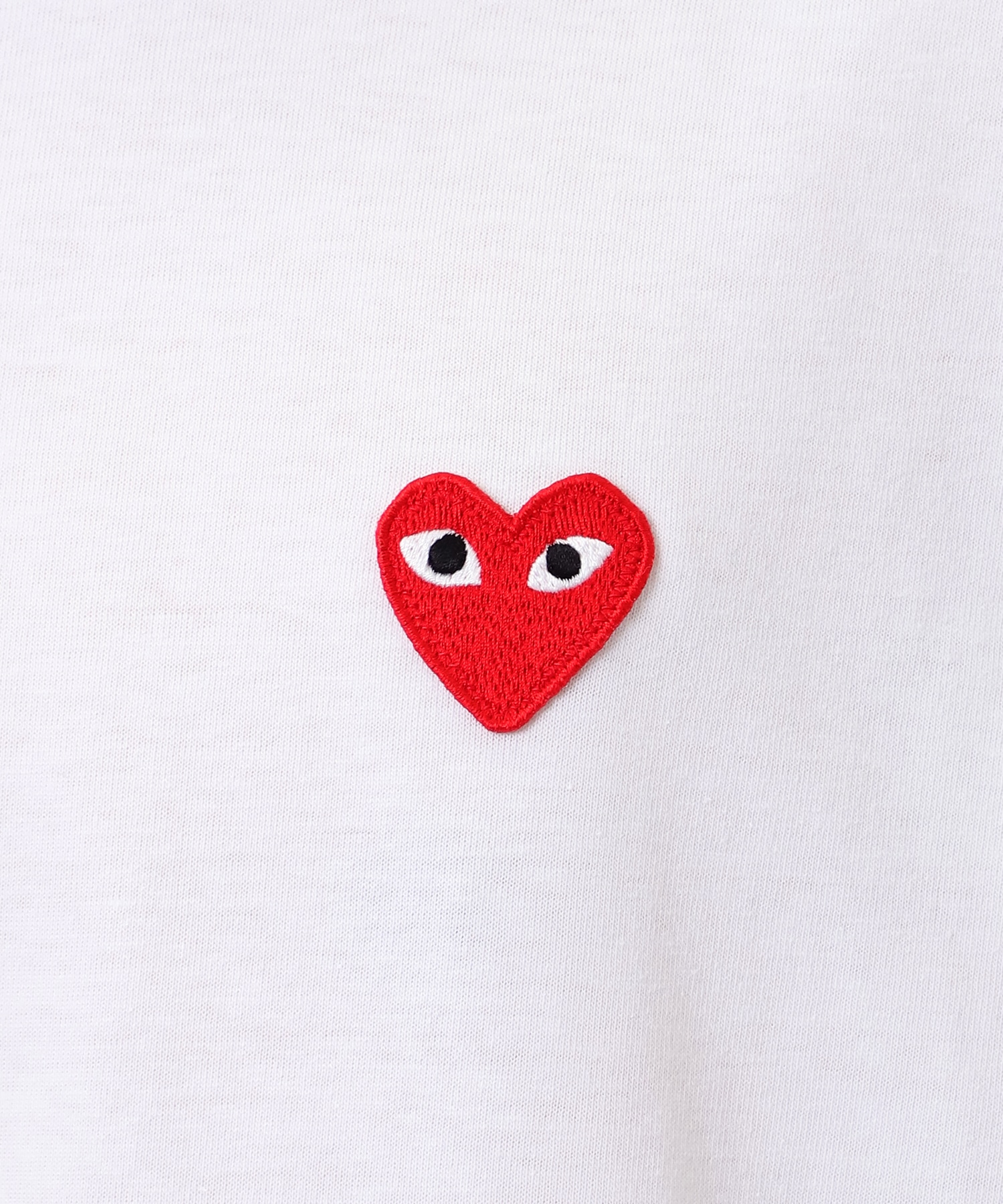 AX-T108-051 T-SHIRT RED EMBLEMRED HEART PLAY COMME des GARCONS