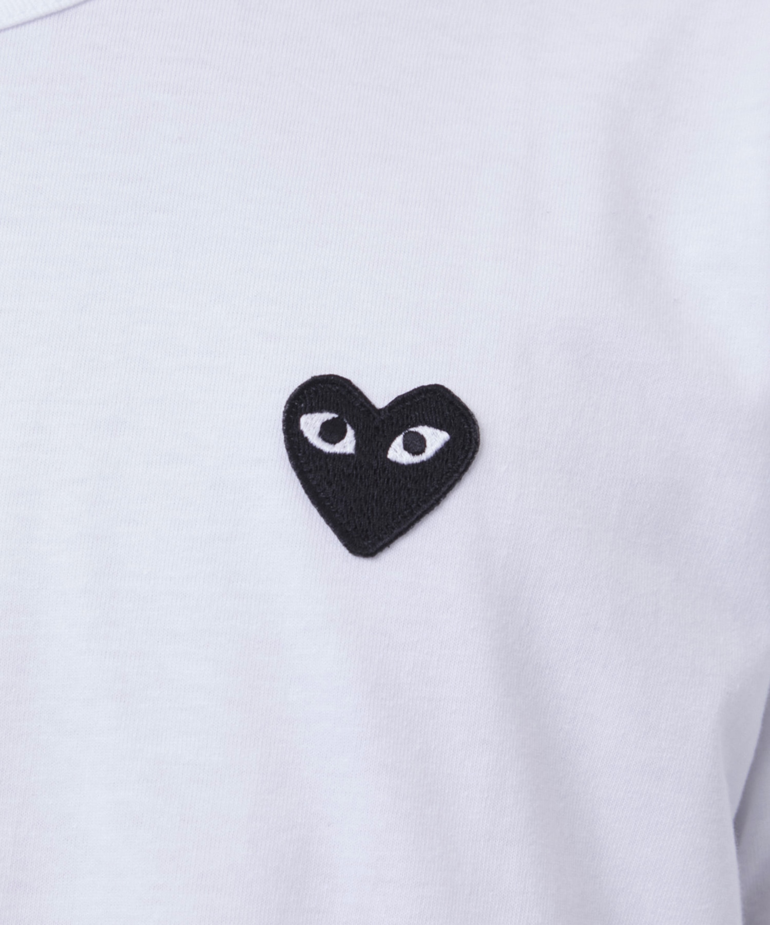 AX-T064-051 T-SHIRT BLACKBLACK HEART PLAY COMME des GARCONS