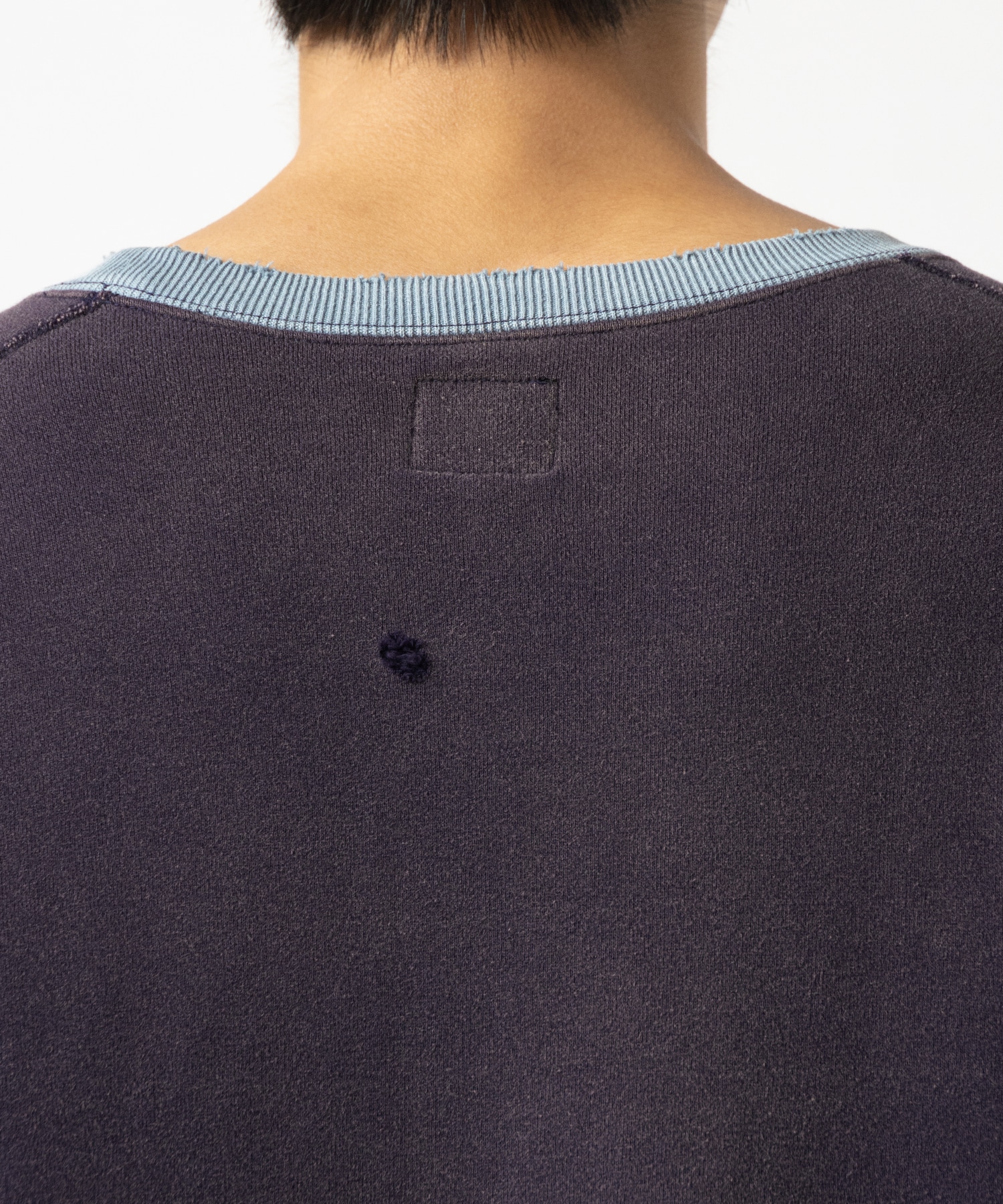 2-Tone Crew Neck Sweat Shirt - Cotton French Terry NEEDLES