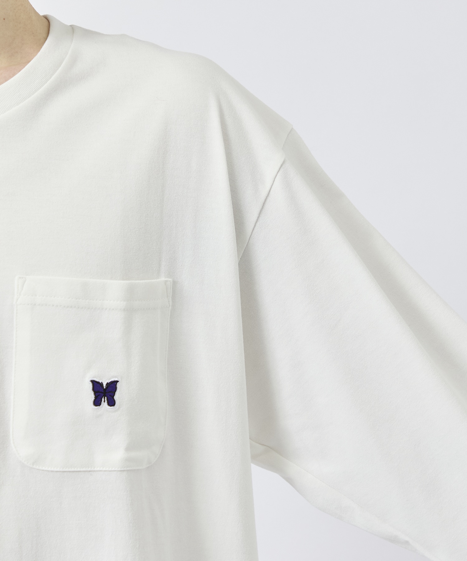 L/S Crew Neck Tee -Poly Jersey- NEEDLES