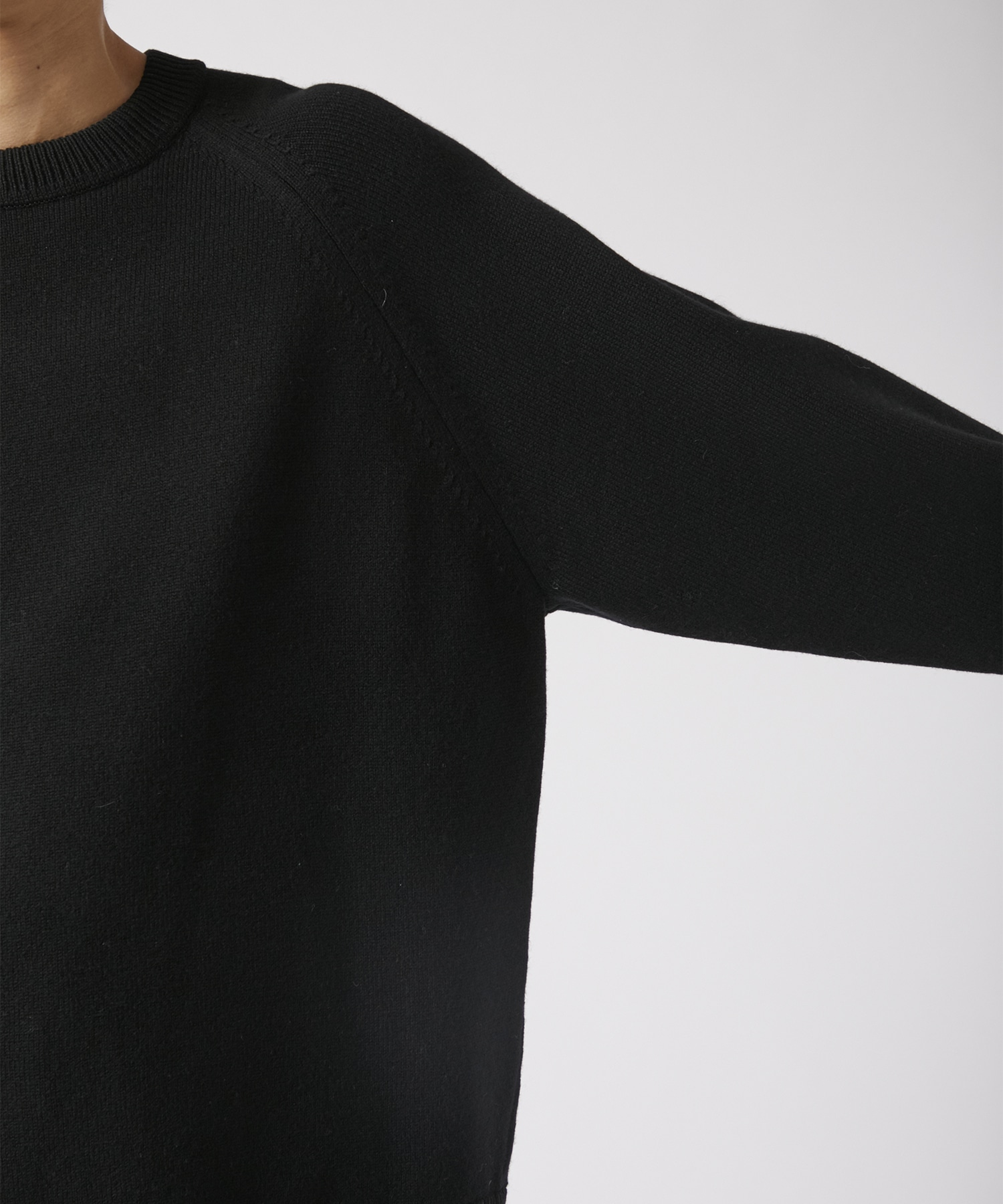 RERACS RAGLAN CREW NECK PULLOVER KNIT THE RERACS