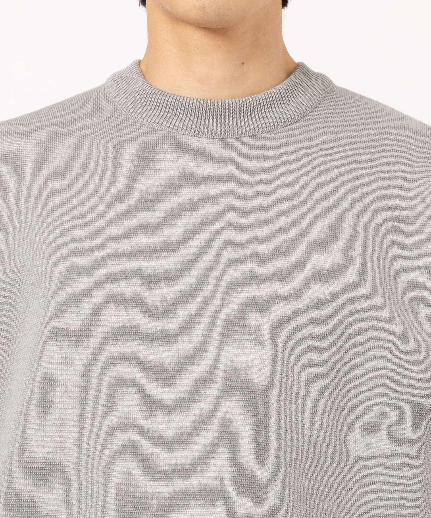 ×UT WOOL MILANO RIB CREW NECK KNIT STUDIOUS