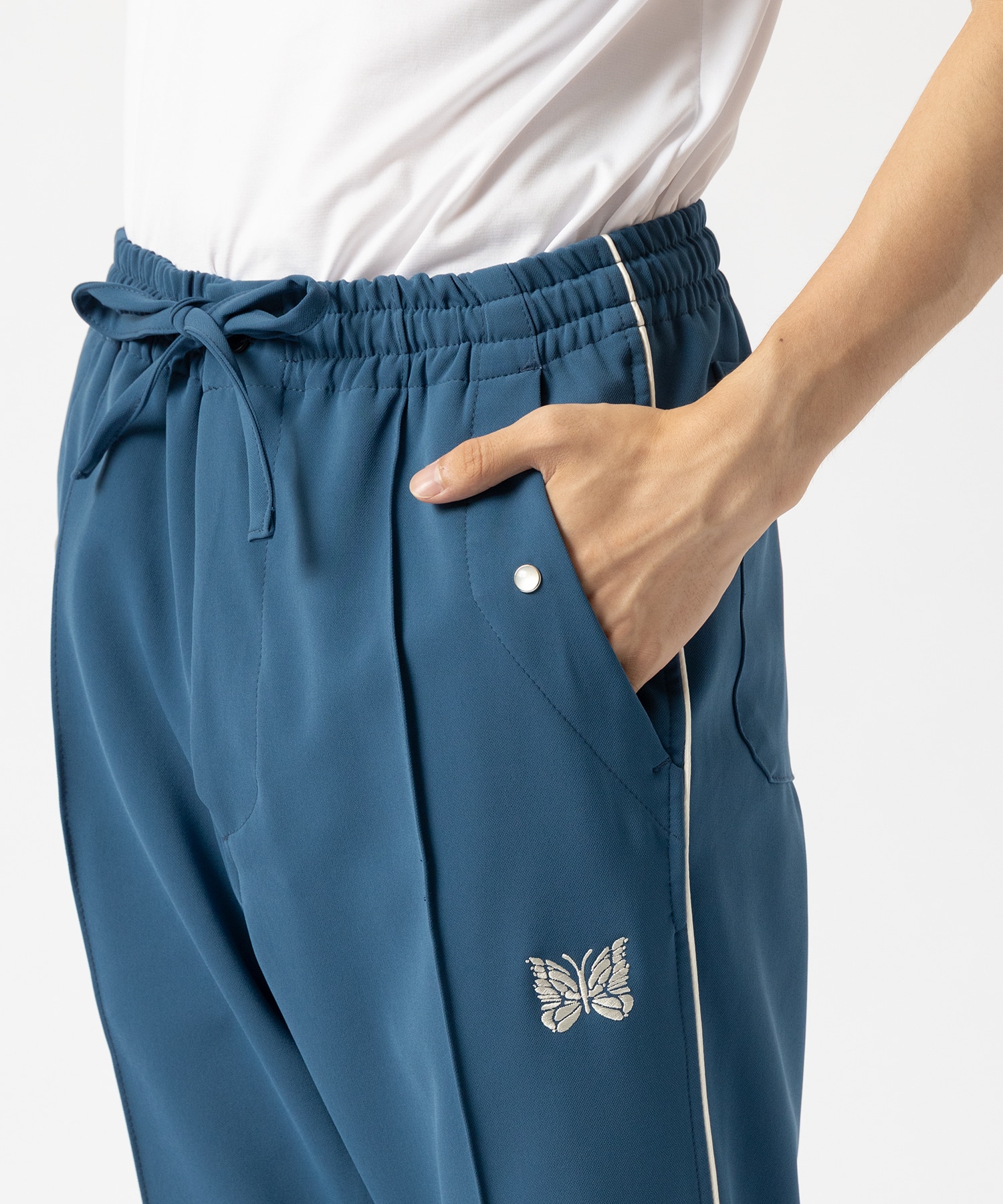 Piping Cowboy Pant - PE/PU Double Cloth NEEDLES