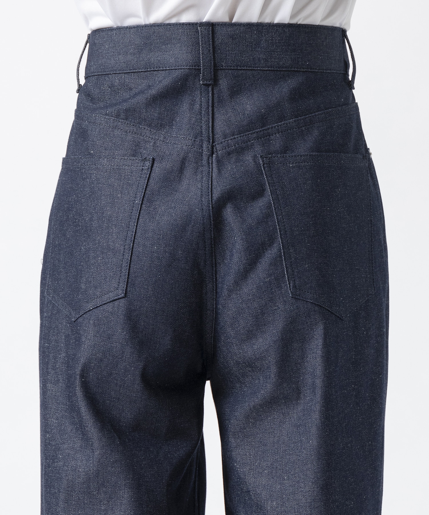 RIGID DENIM WIDE PANTS JOHN LAWRENCE SULLIVAN