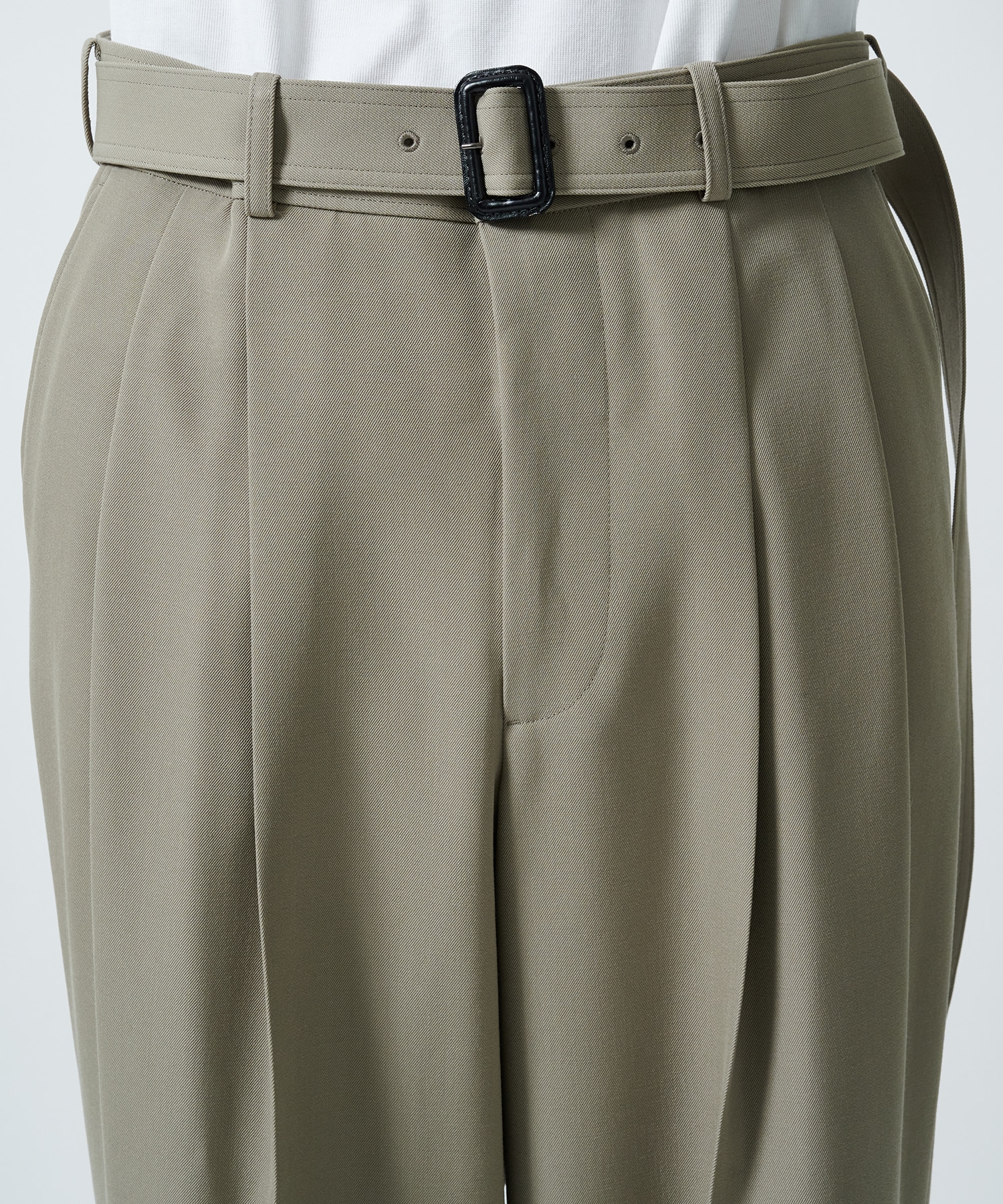 RERACS BELTED TUCK SLACKS THE RERACS