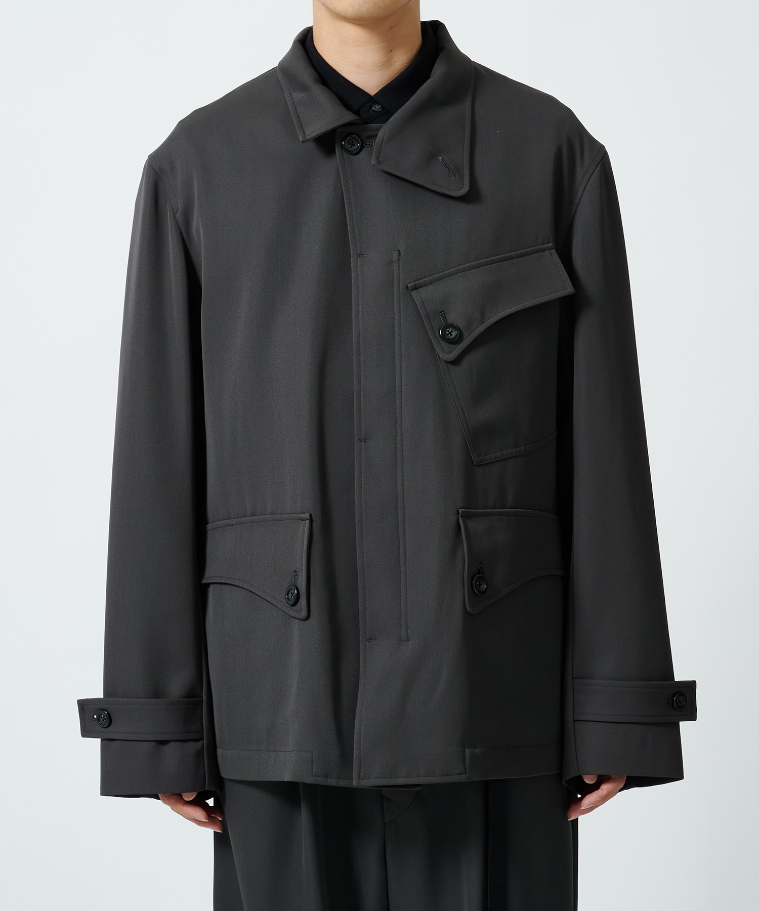 Curve Stand Collar Blouson UJOH HOMME