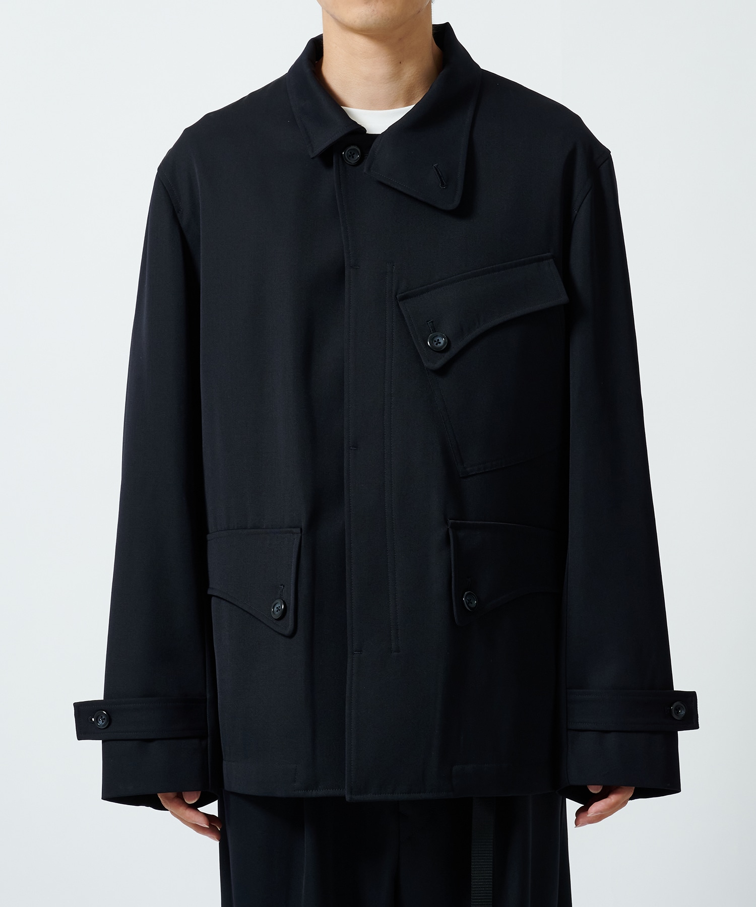 Curve Stand Collar Blouson UJOH HOMME