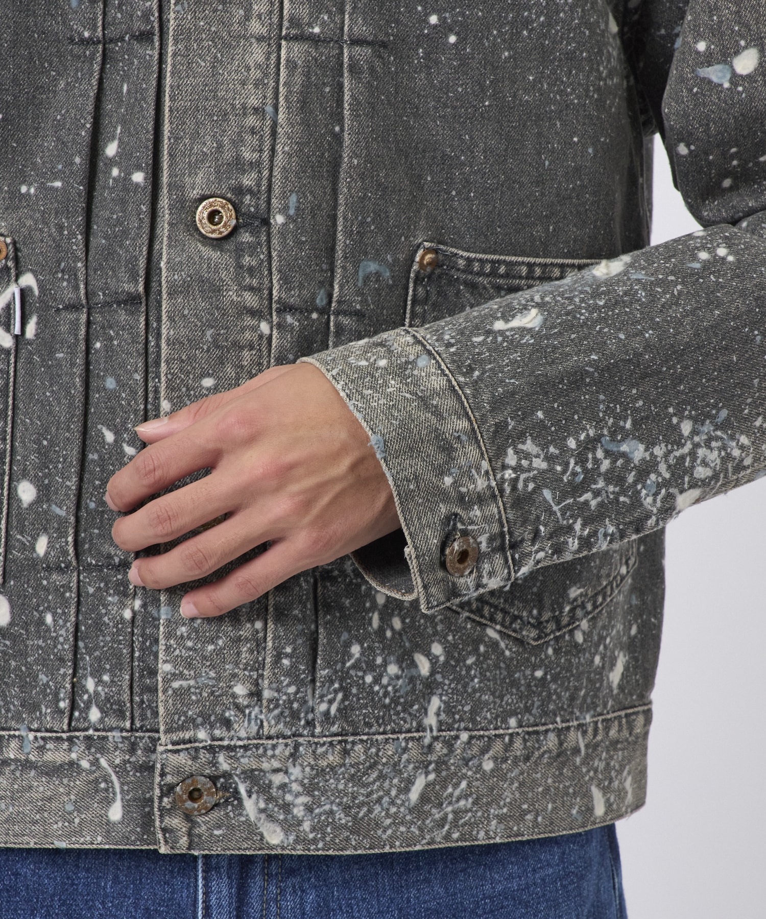 MOLDED DENIM JACKET SUGARHILL