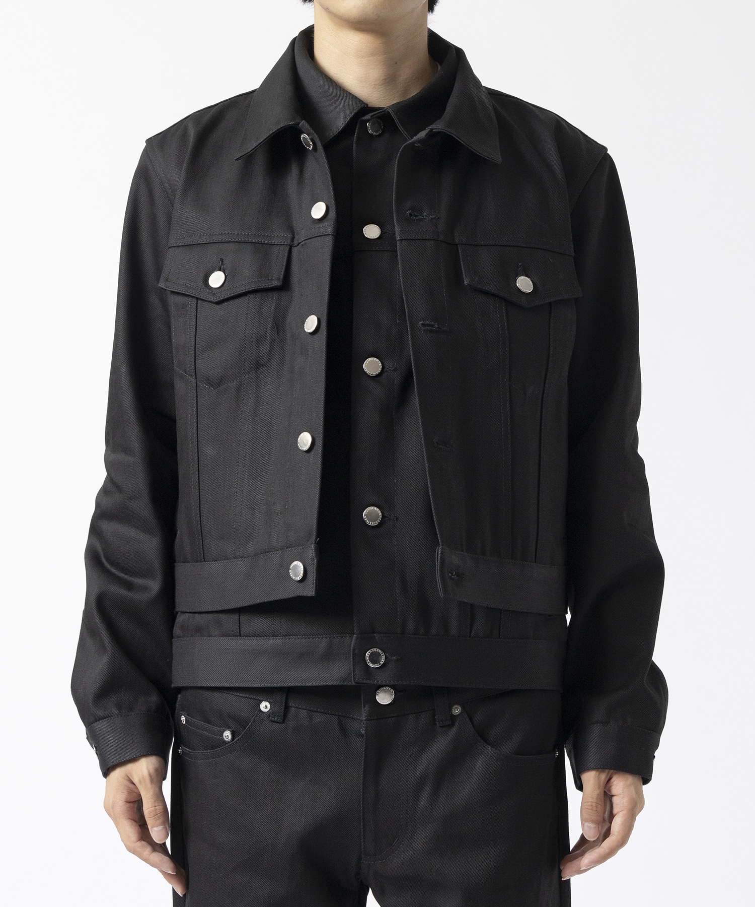 RIGID DENIM STACKED JACKET JOHN LAWRENCE SULLIVAN