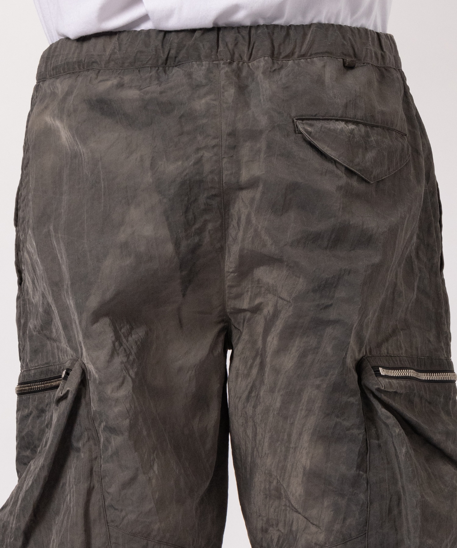 GARMENT DYED NYLON  CARGO TROUSERS NULABEL CM1YOK42