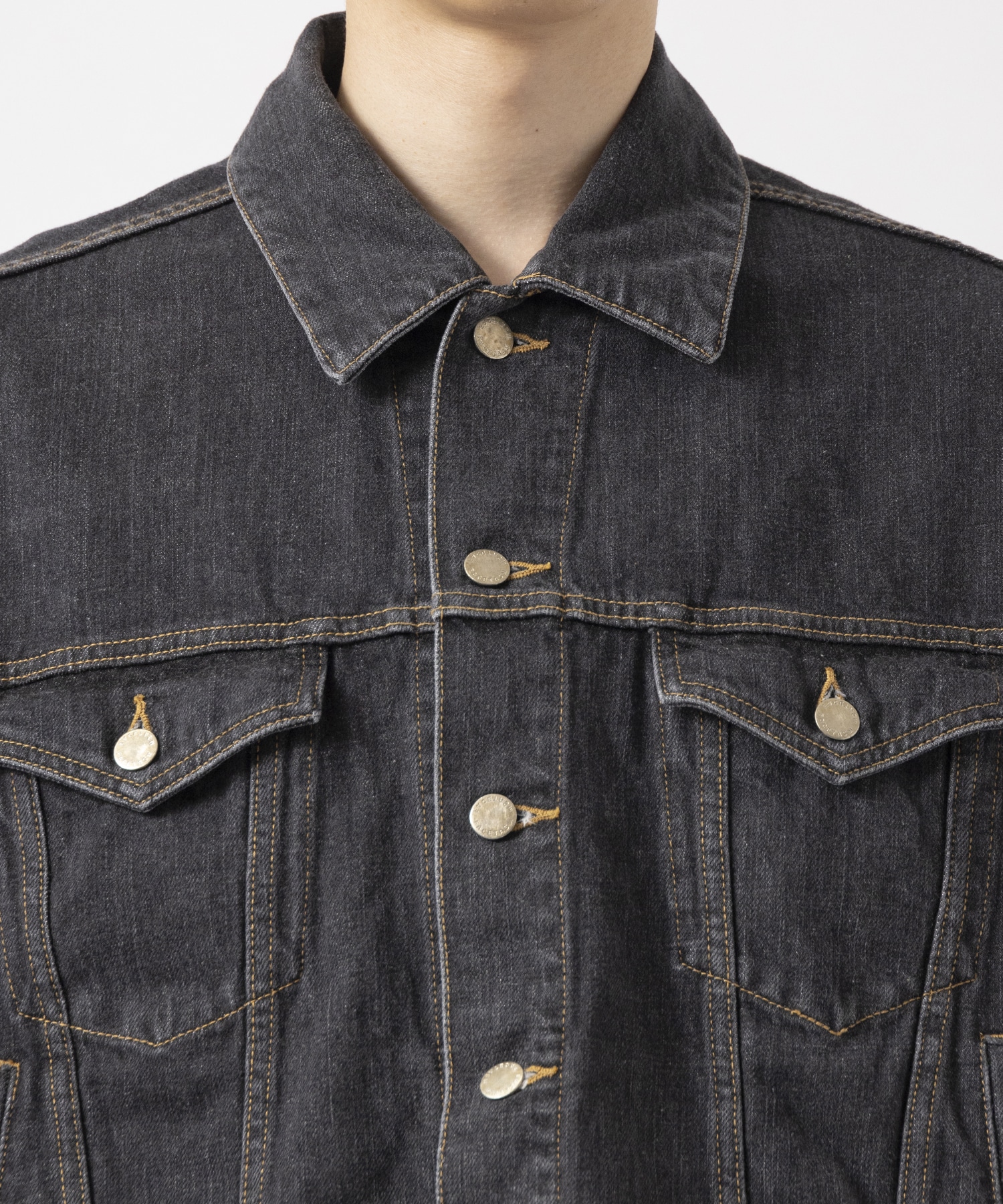 ZIPPER DENIM JACKET FACETASM