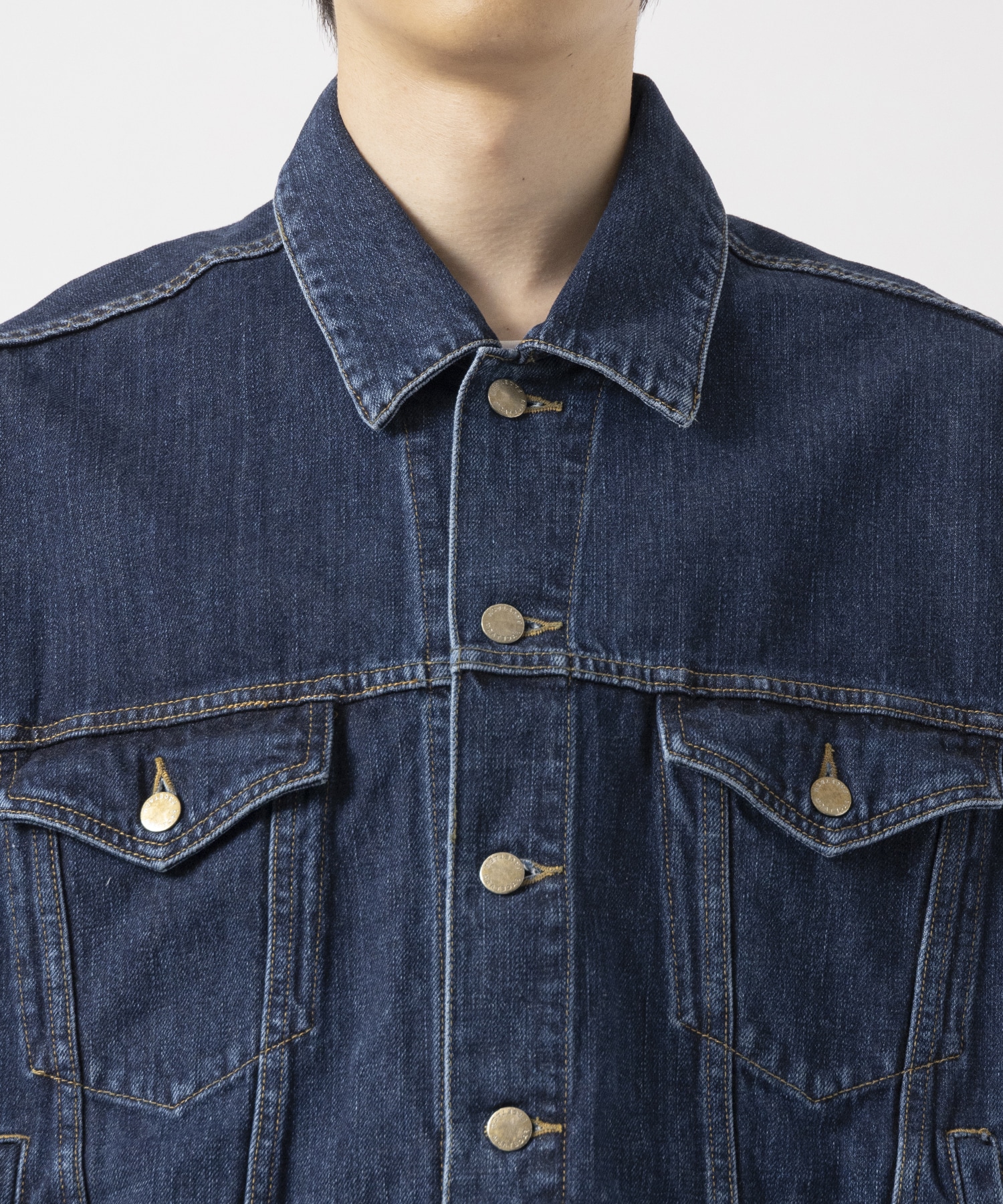 ZIPPER DENIM JACKET FACETASM