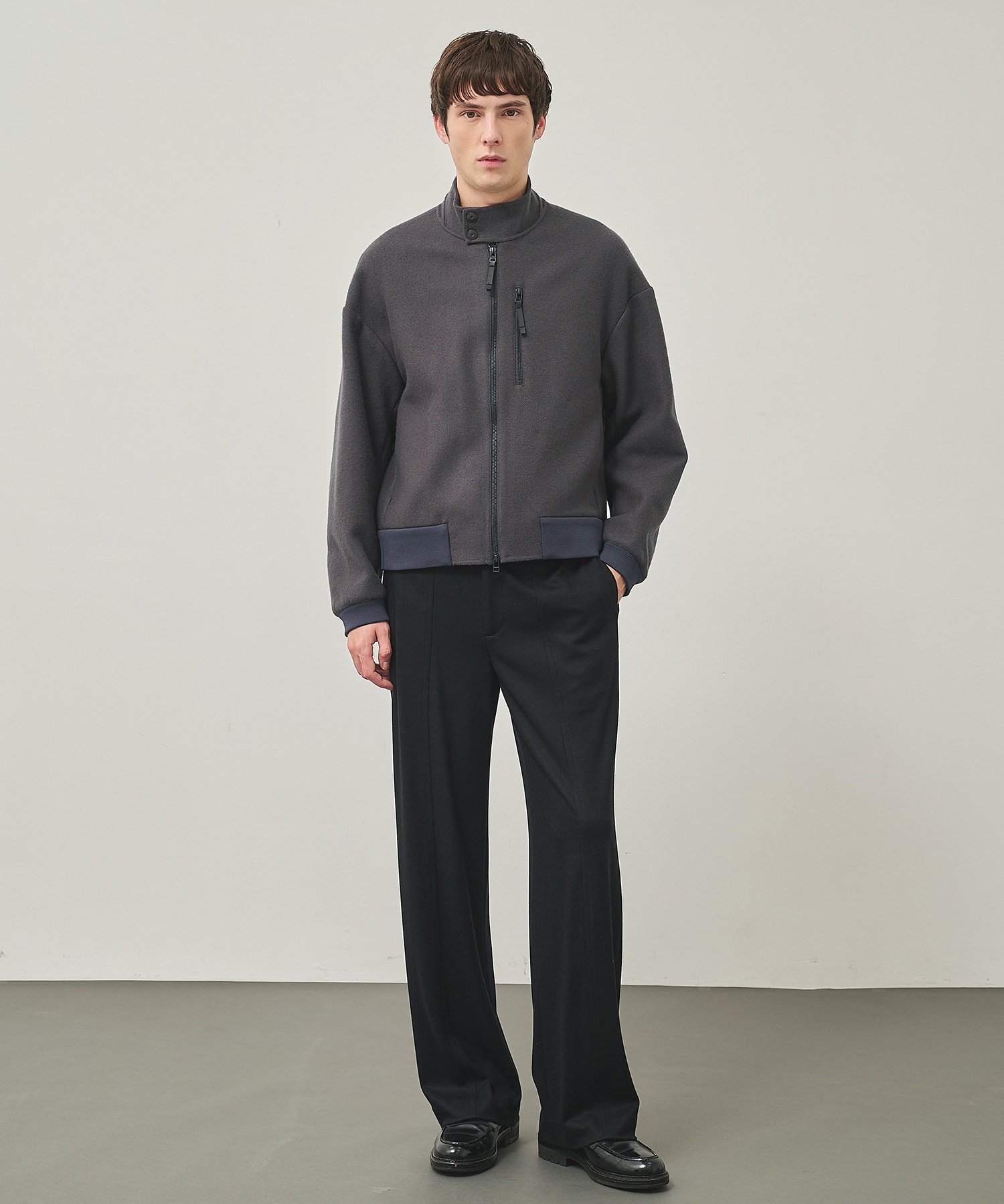 RIVER MELTON HARRINGTON JACKET STUDIOUS