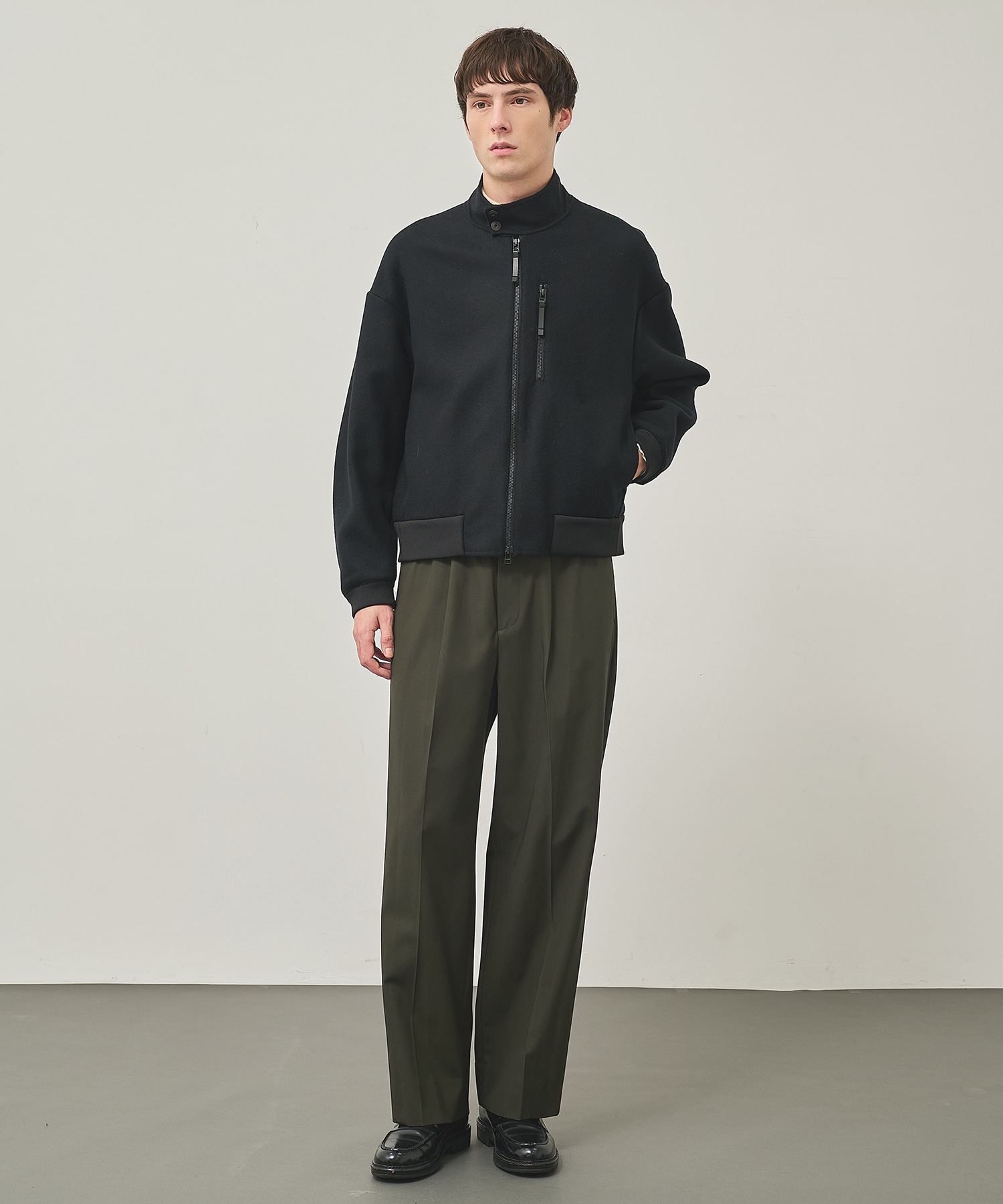 RIVER MELTON HARRINGTON JACKET STUDIOUS