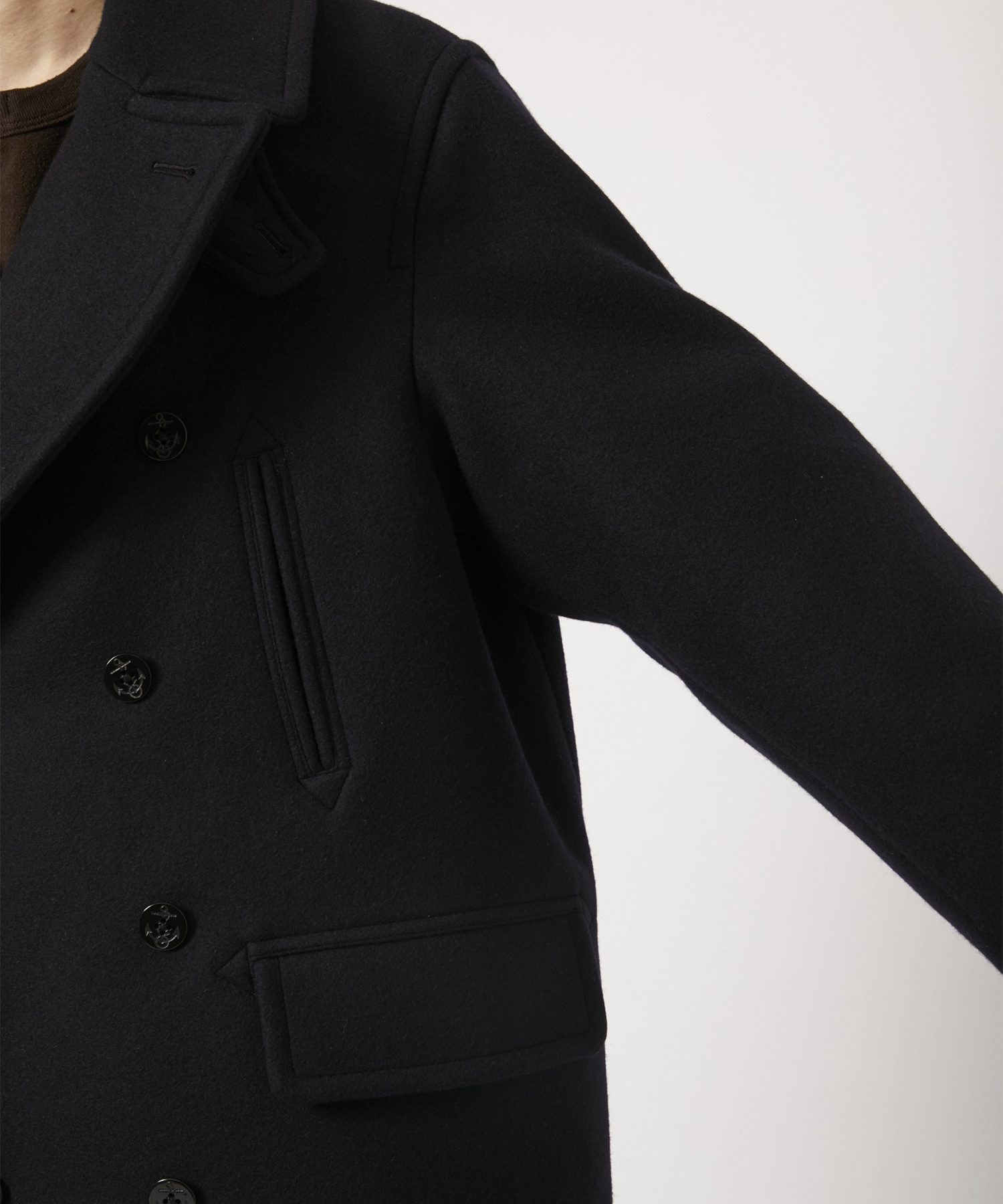 Wool Melton 10B Pea Coat 