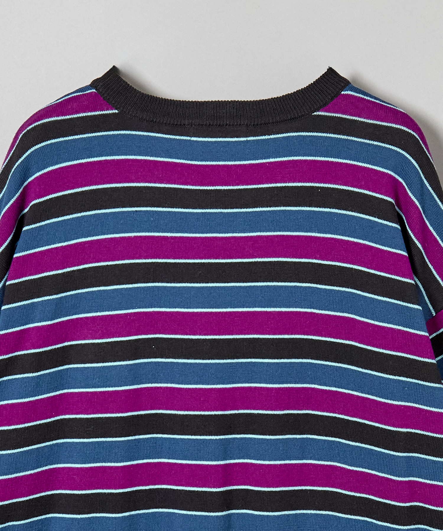 23AW-FS-30 STRIPE LS COTTON SWEATER F-LAGSTUF-F