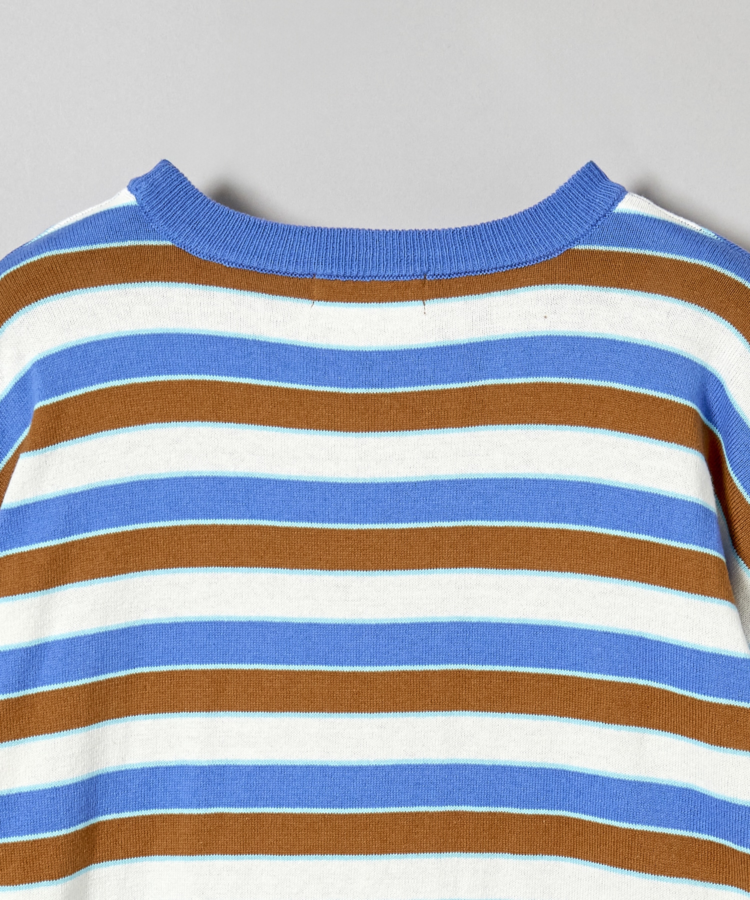 23AW-FS-30 STRIPE LS COTTON SWEATER F-LAGSTUF-F