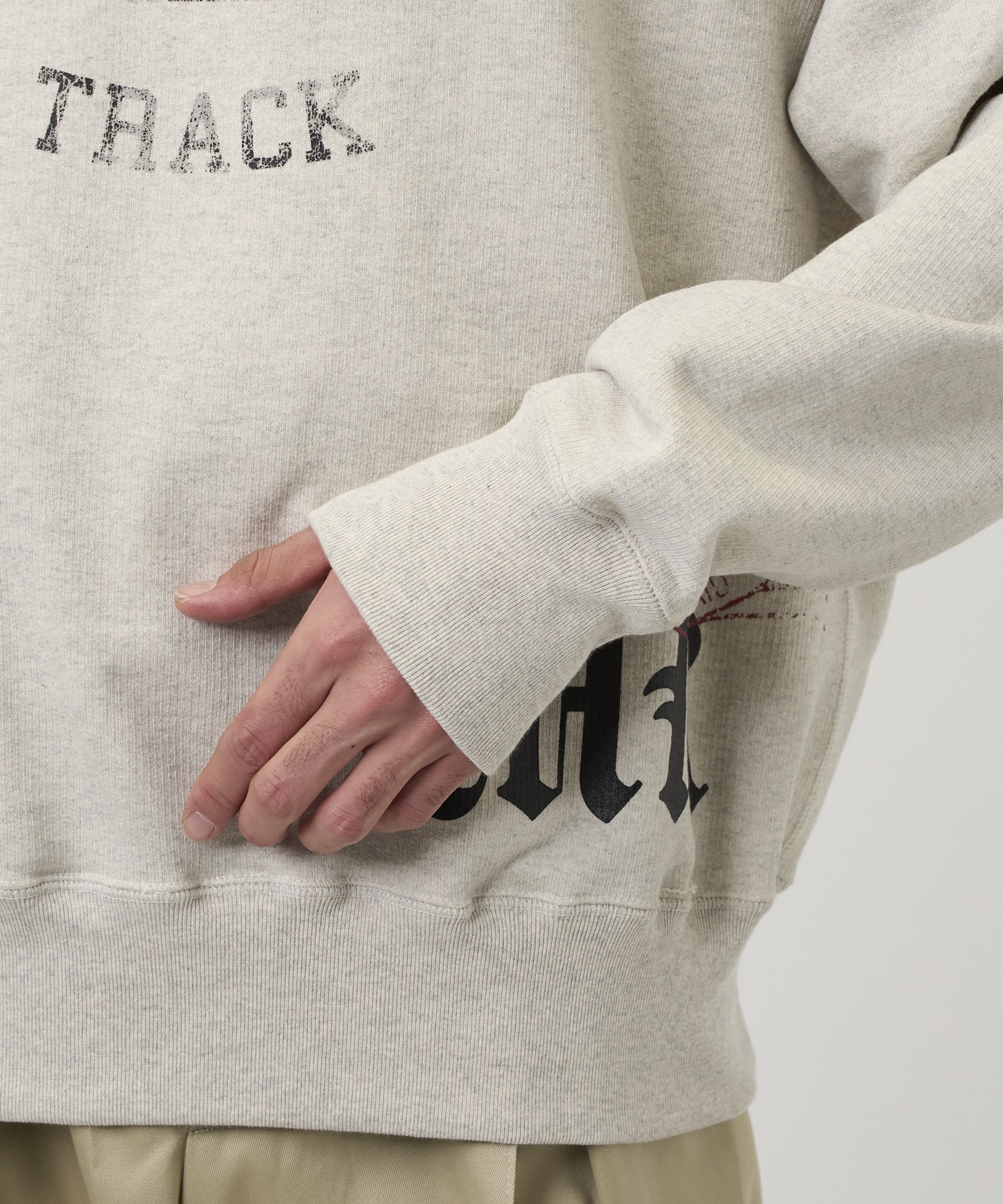 Multi embodied-design sweatshirt KHOKI