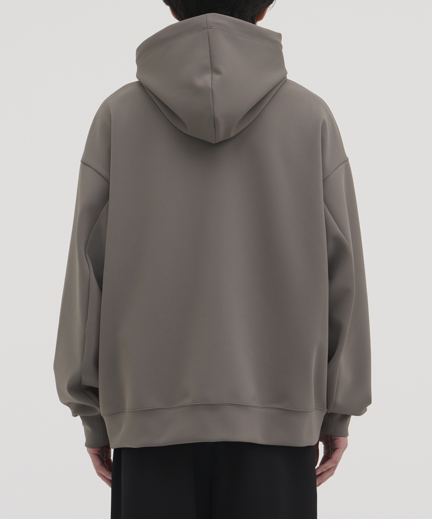 〈別注〉Zip Up Hoodie With Washable Leather Pocket CULLNI