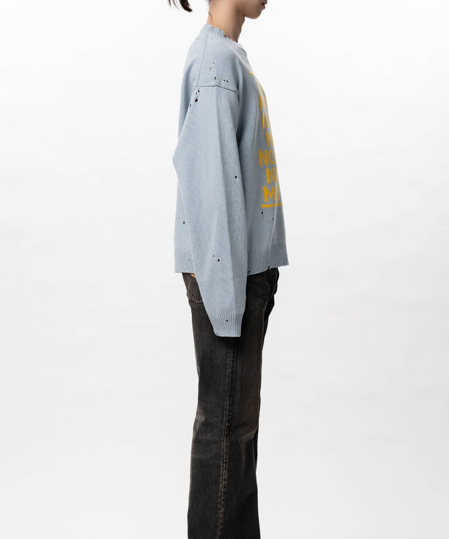 LETTERED KNIT PULLOVER Maison MIHARA YASUHIRO