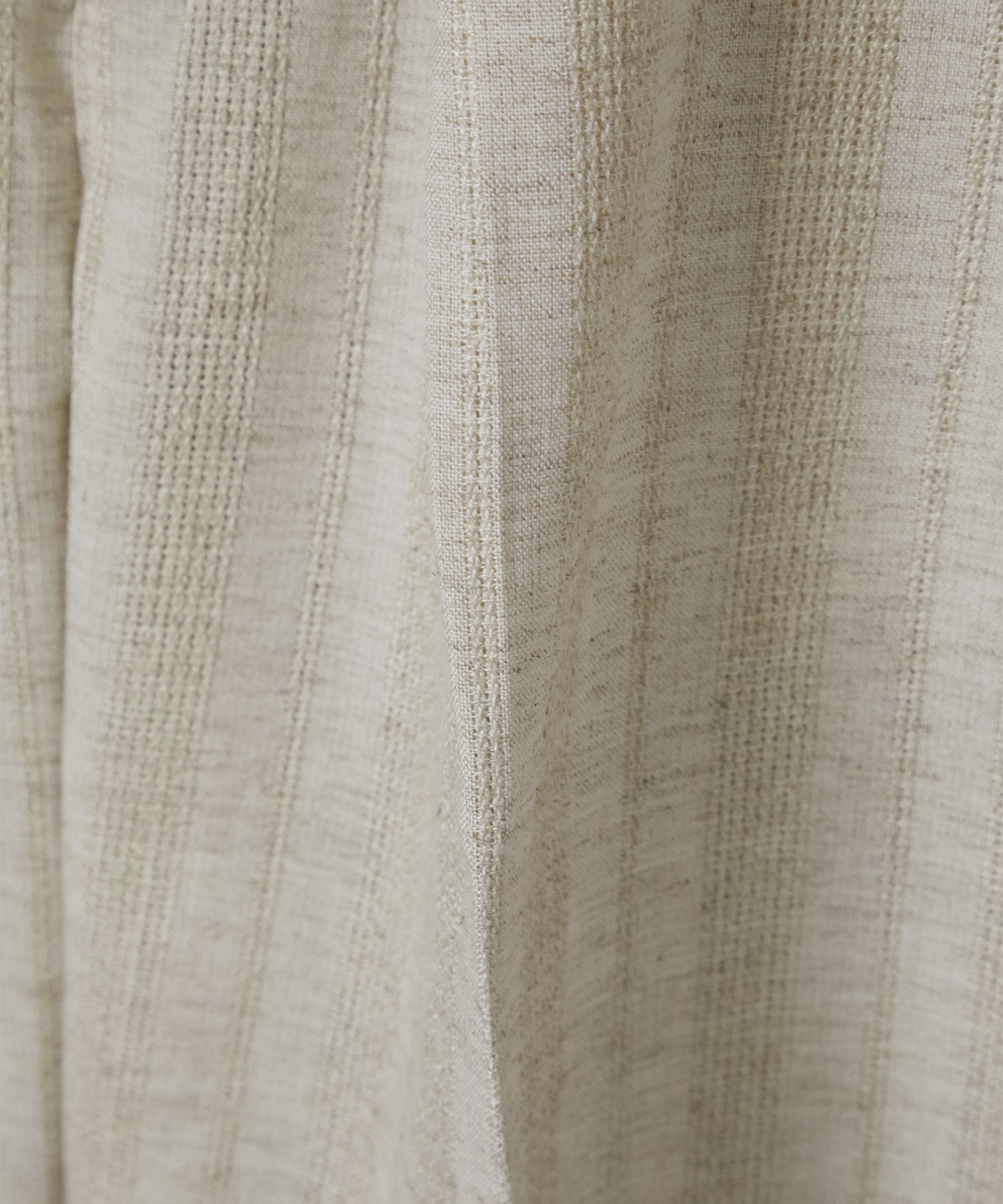 JACQUARD LINEN STRIPE TUCK-BAGGY saby