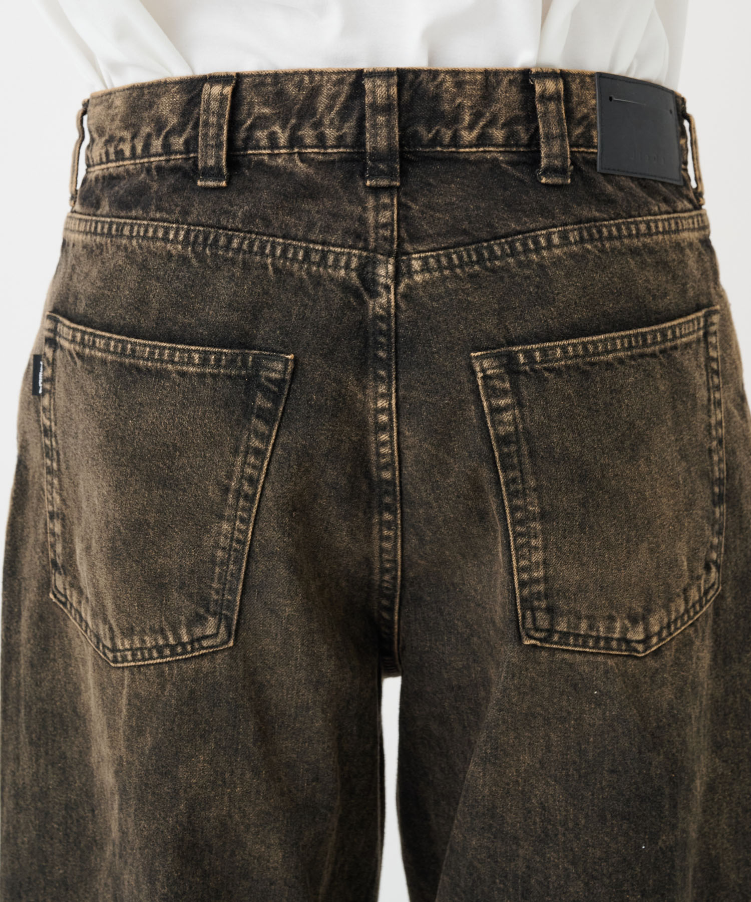 DRAPE OVER DENIM PANTS JieDa
