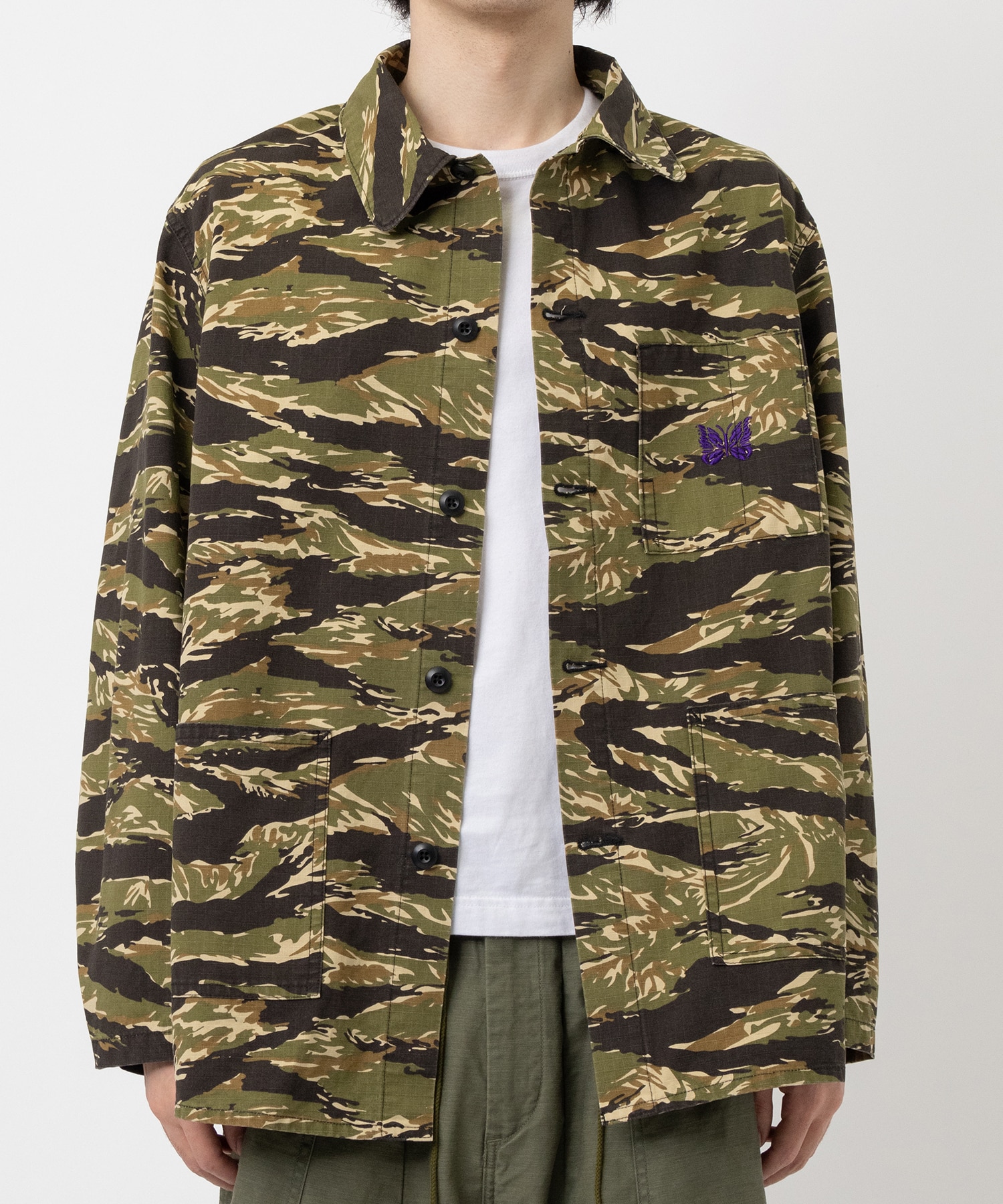 D.N. Coverall - Cotton Ripstop/Camo NEEDLES