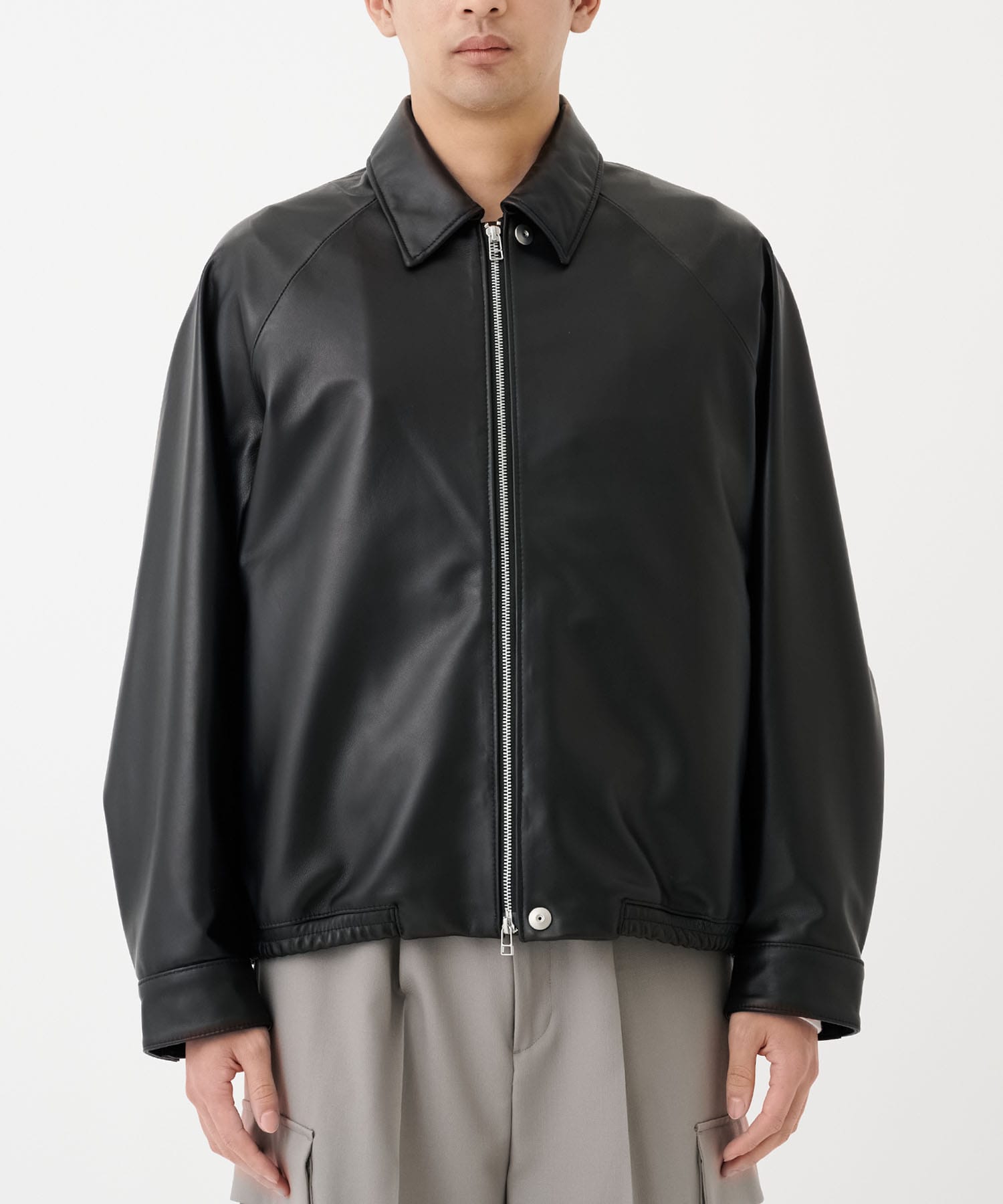 LAMB LEATHER BLOUSON			 STUDIOUS