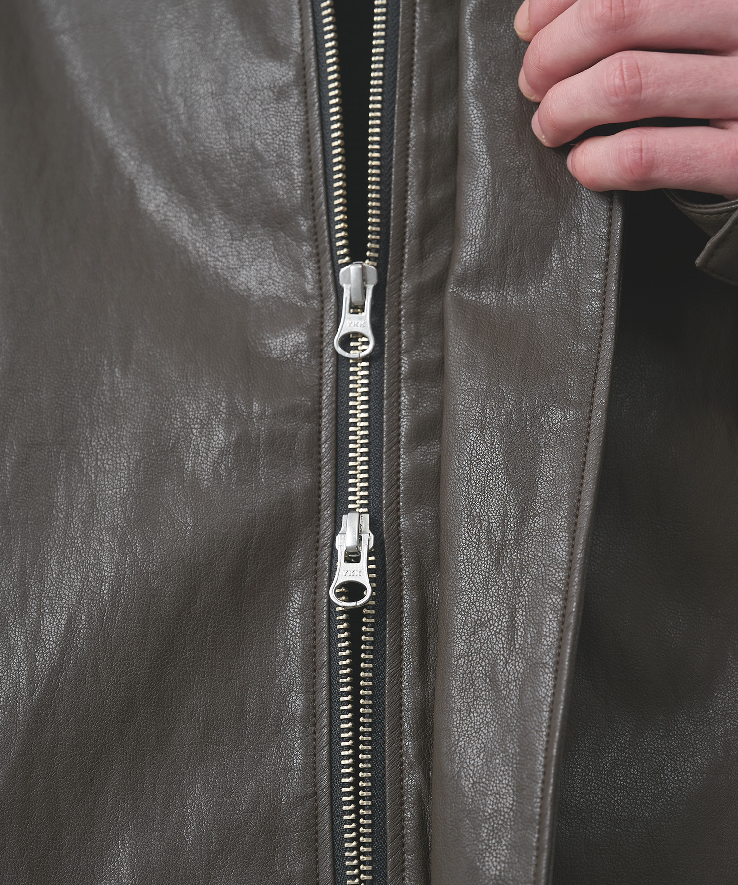 MODERN LEATHER BLOUSON STUDIOUS