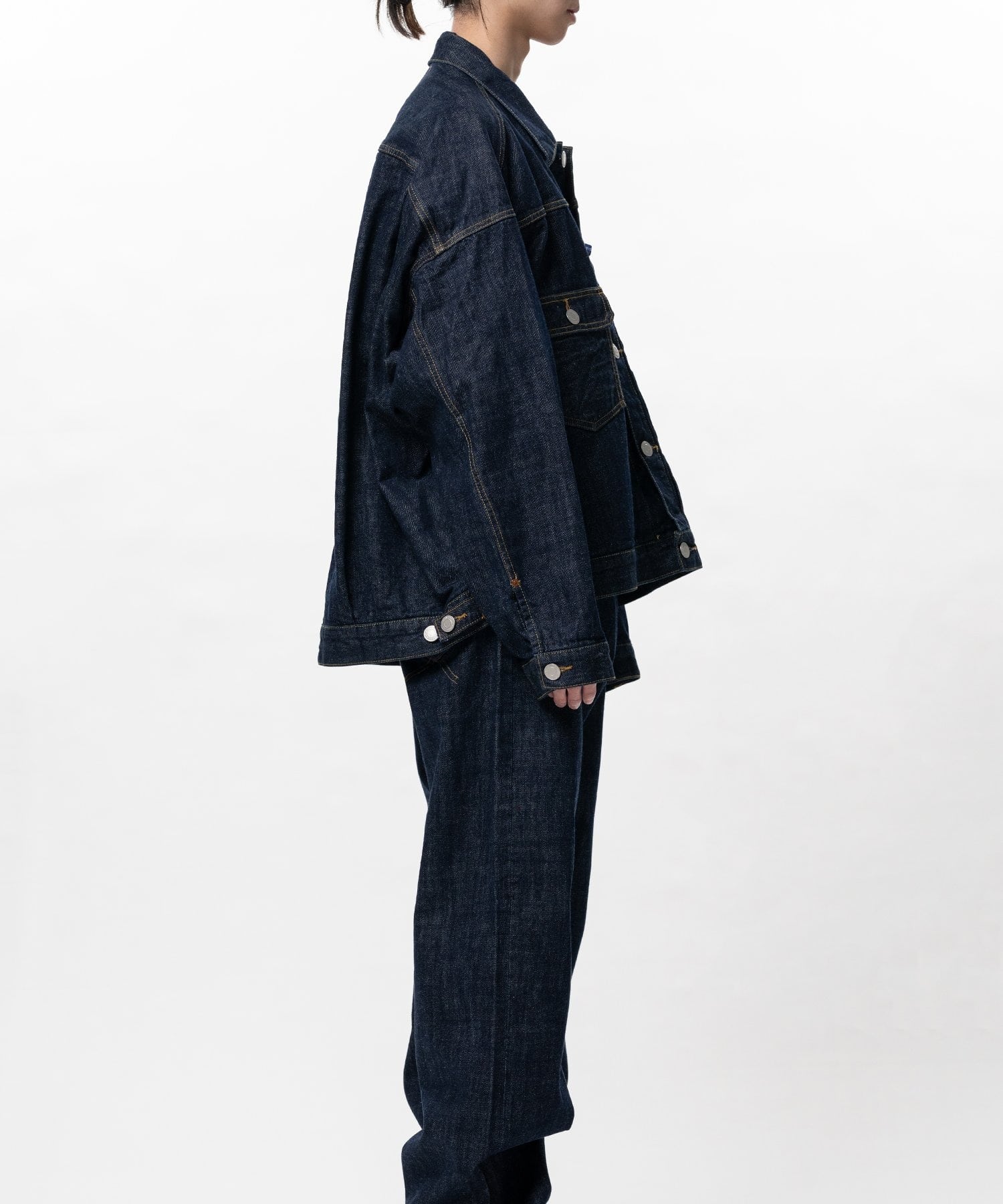 ONE WASHED SELVAGE DENIM JACKET in・stru(men-tal)