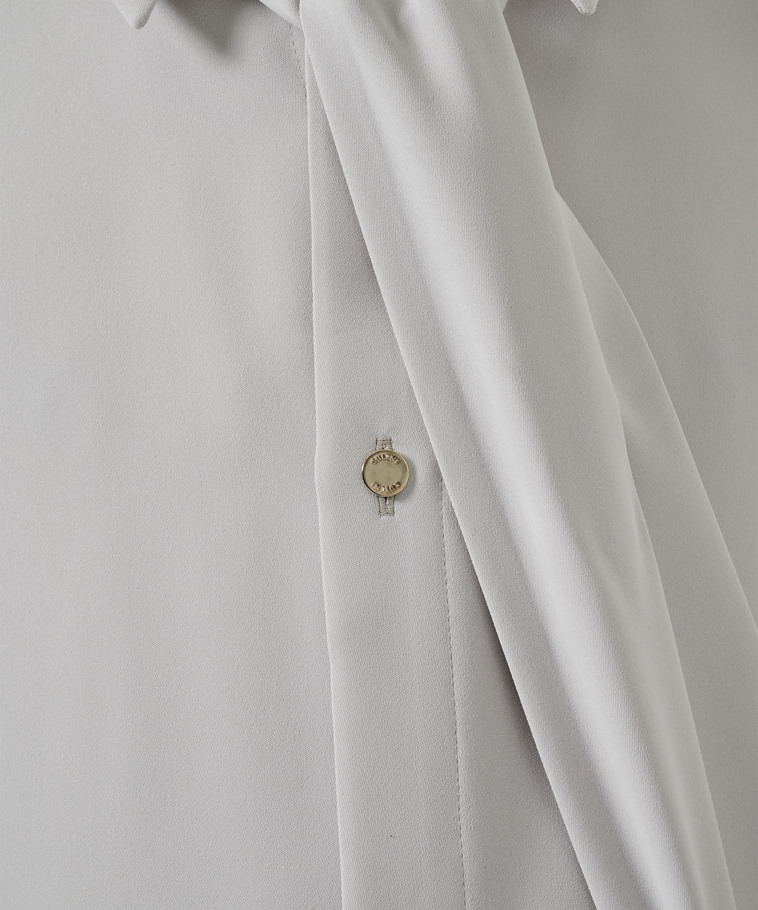 Double Satin Bow Tie Short Sleeve Shirt CULLNI