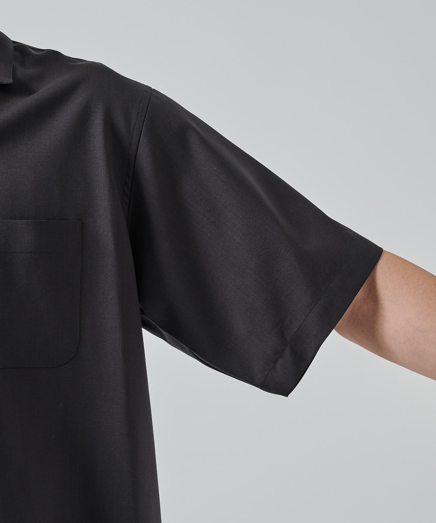 ITALIAN OPEN COLLAR S/S SHIRT MARKAWARE/marka